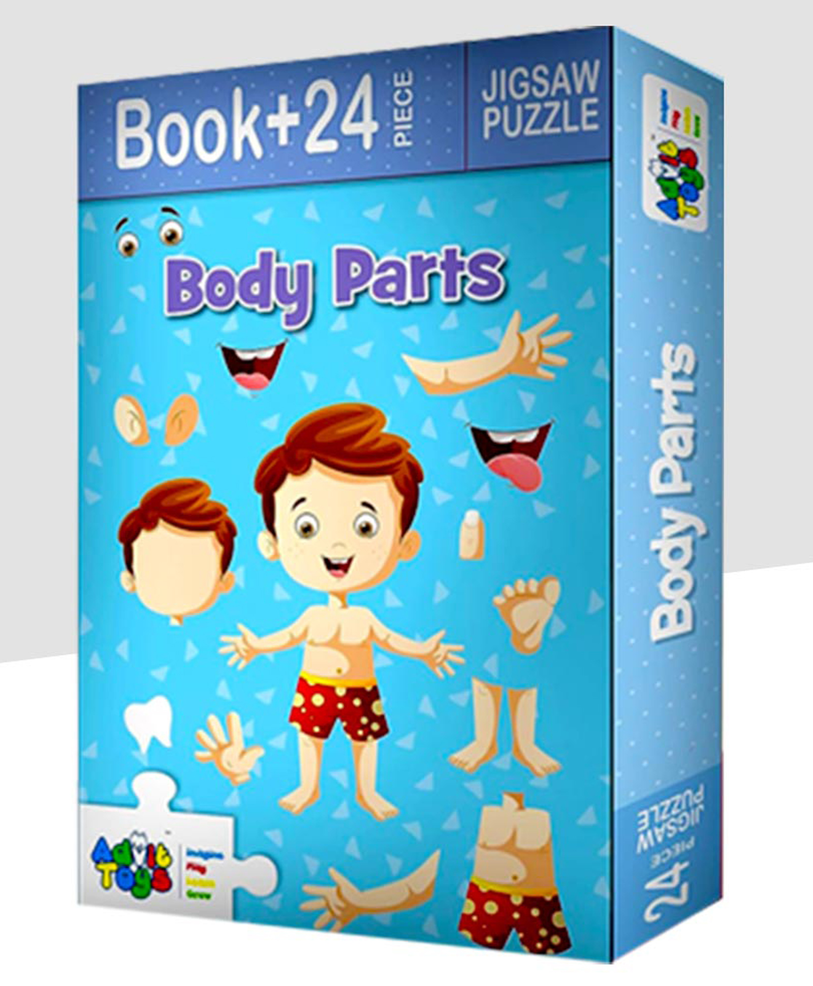Advit Toys Body Parts Puzzle And Book Multicolour - 24 Pieces-picture-27