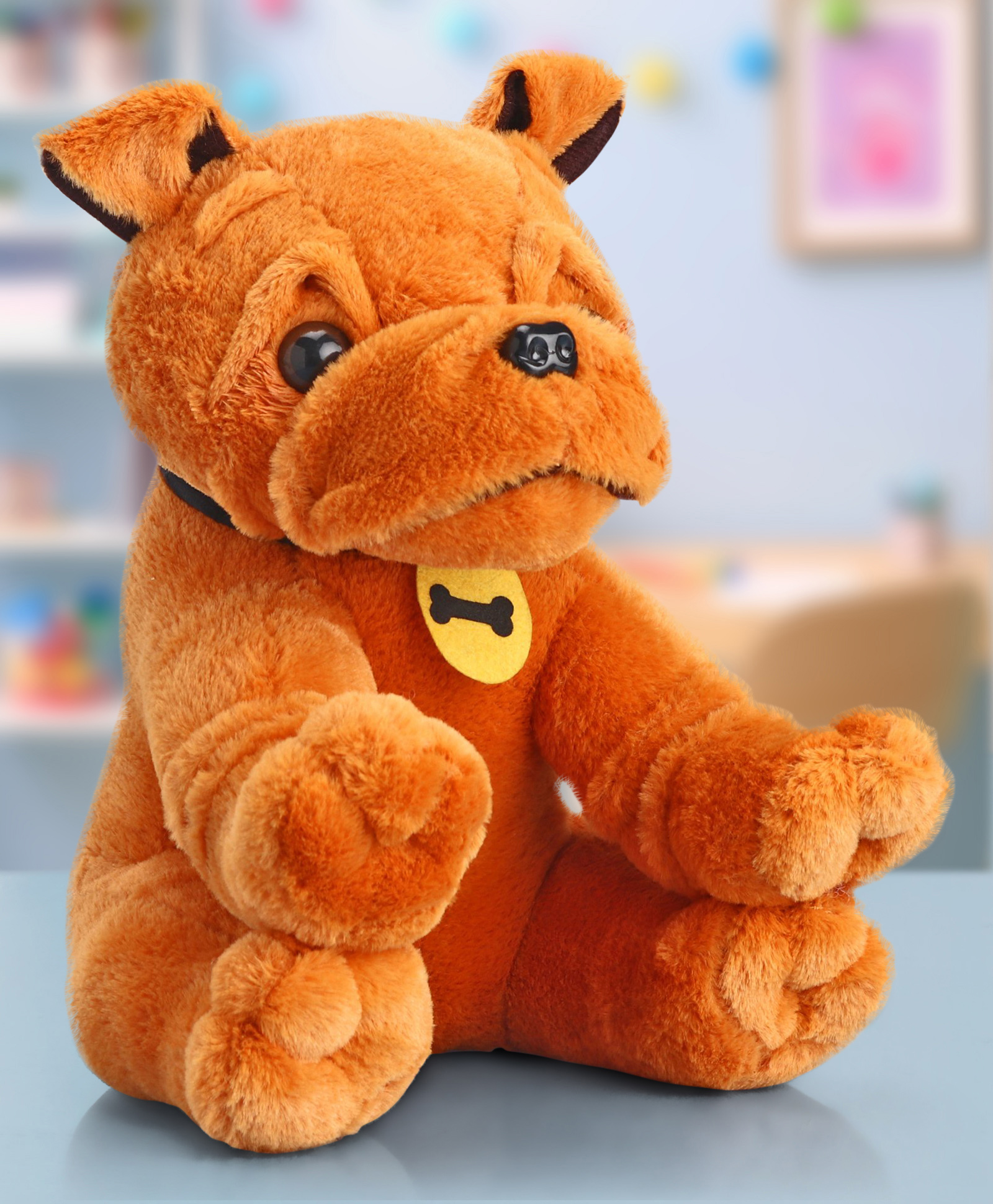 Babyhug Bruno Dog Soft Toy Brown - Height 30 cm-image-12