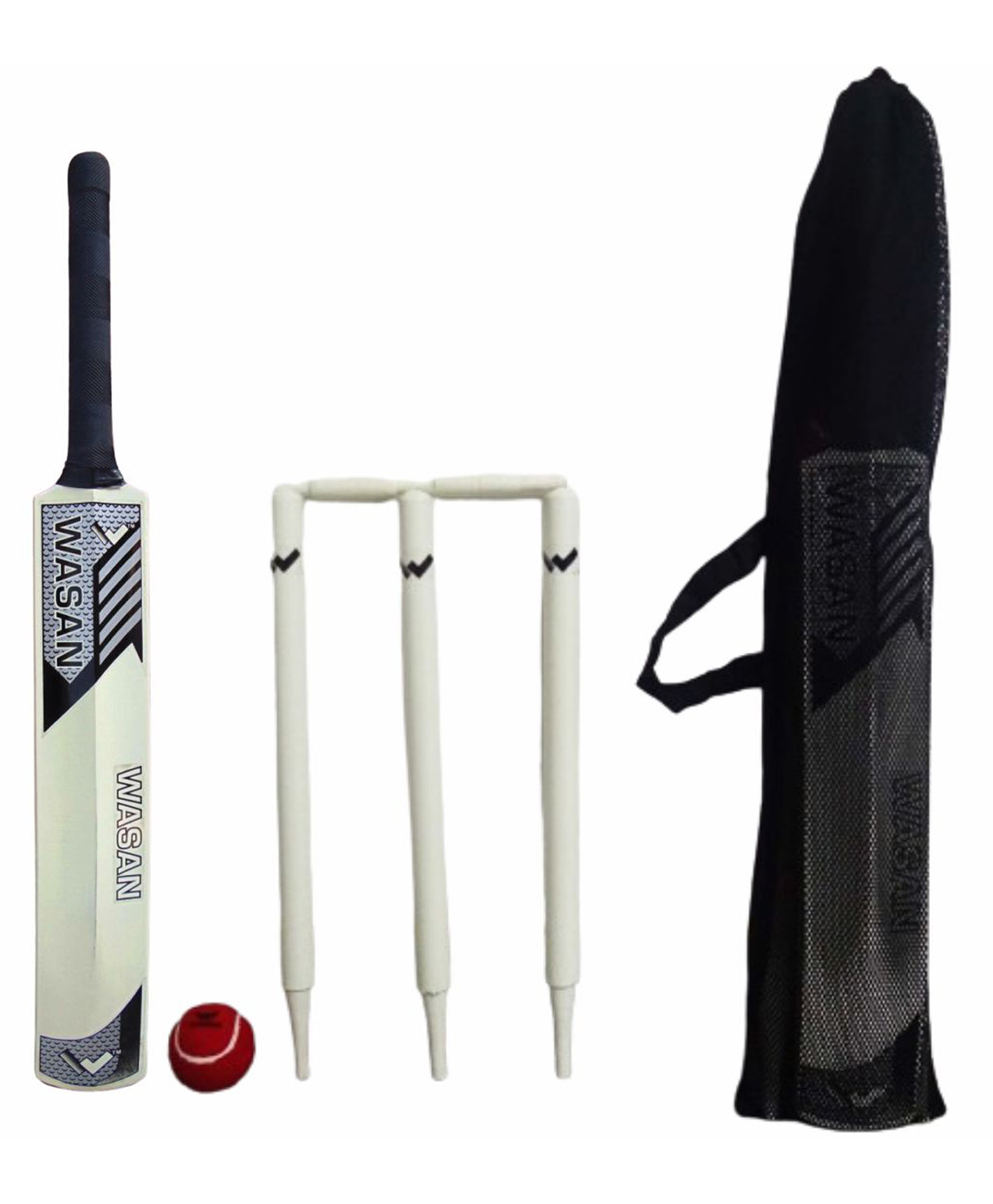 Wasan Cricket Set with Bag Size 3 - Cream Color-image-3