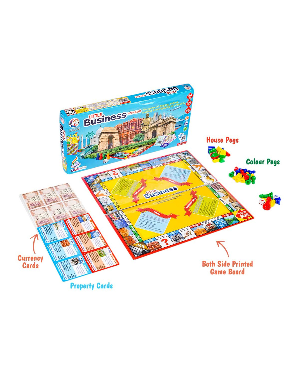 Ratnas  5 in 1 Little Business Popular Games - Multicolor-picture-18