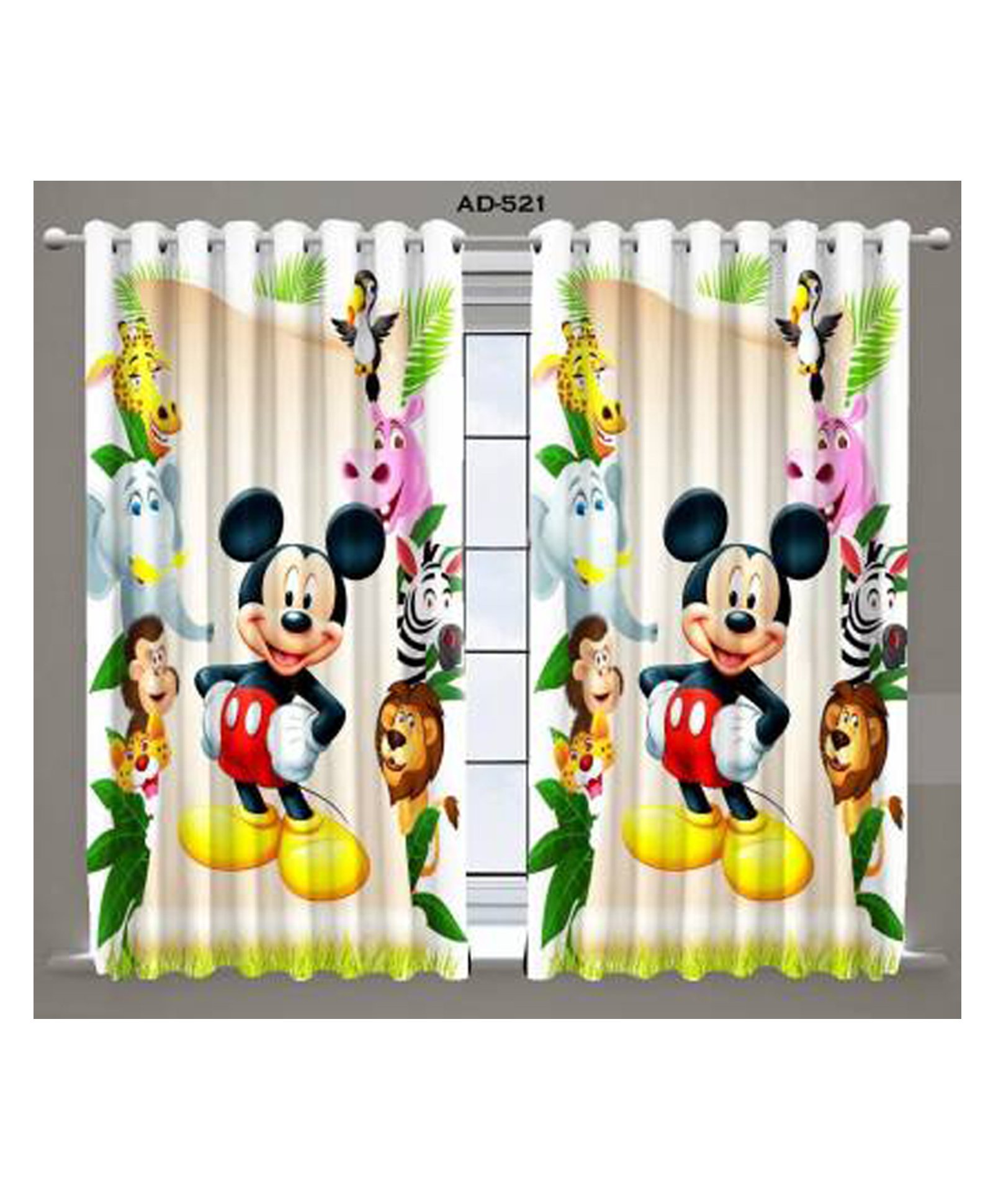 Muren Digital Cartoon Printed Window Curtains Pack of 2 - Multicolor Online  in India, Buy at Best Price from  - 10322221