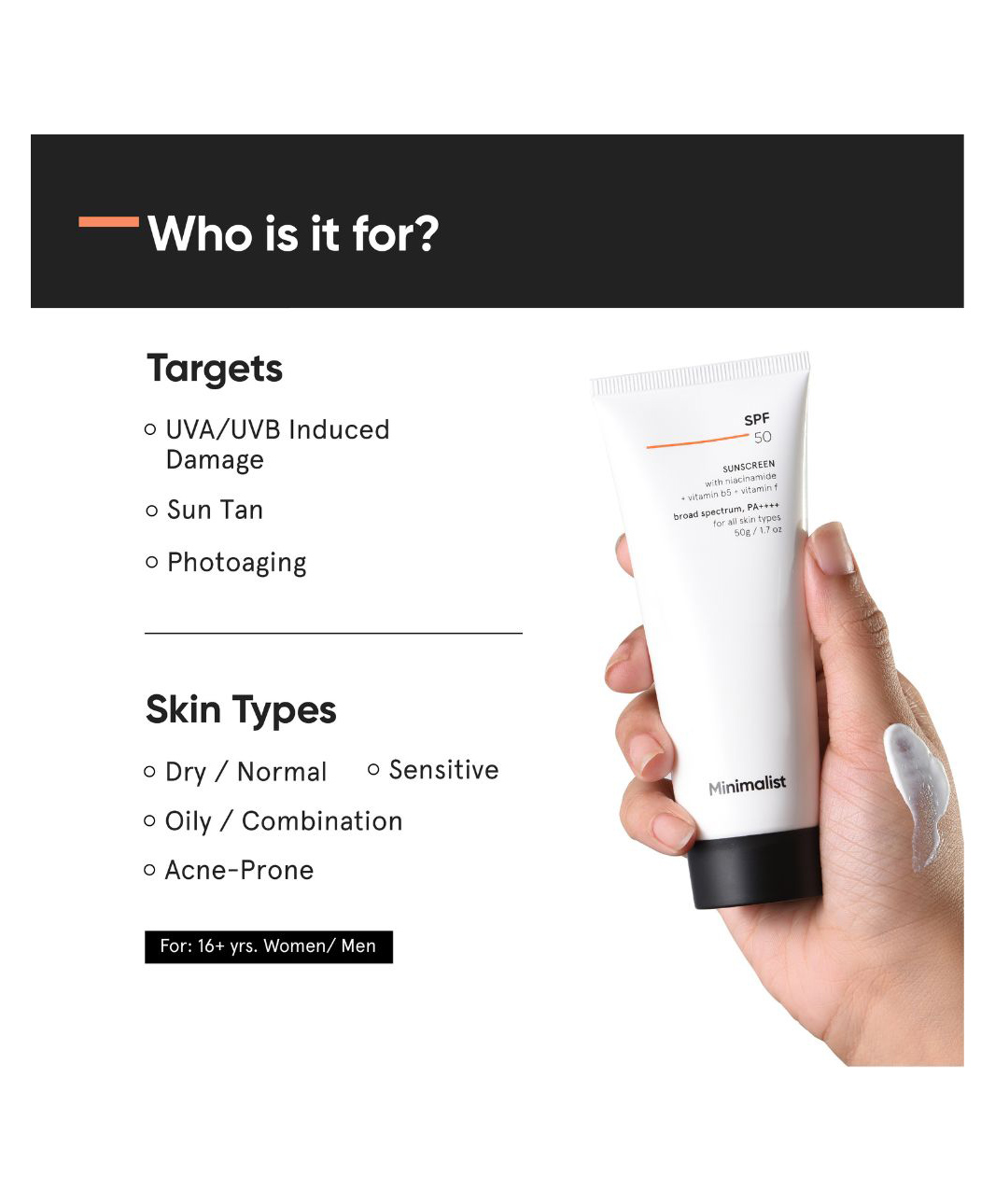 minimalist multivitamin sunscreen