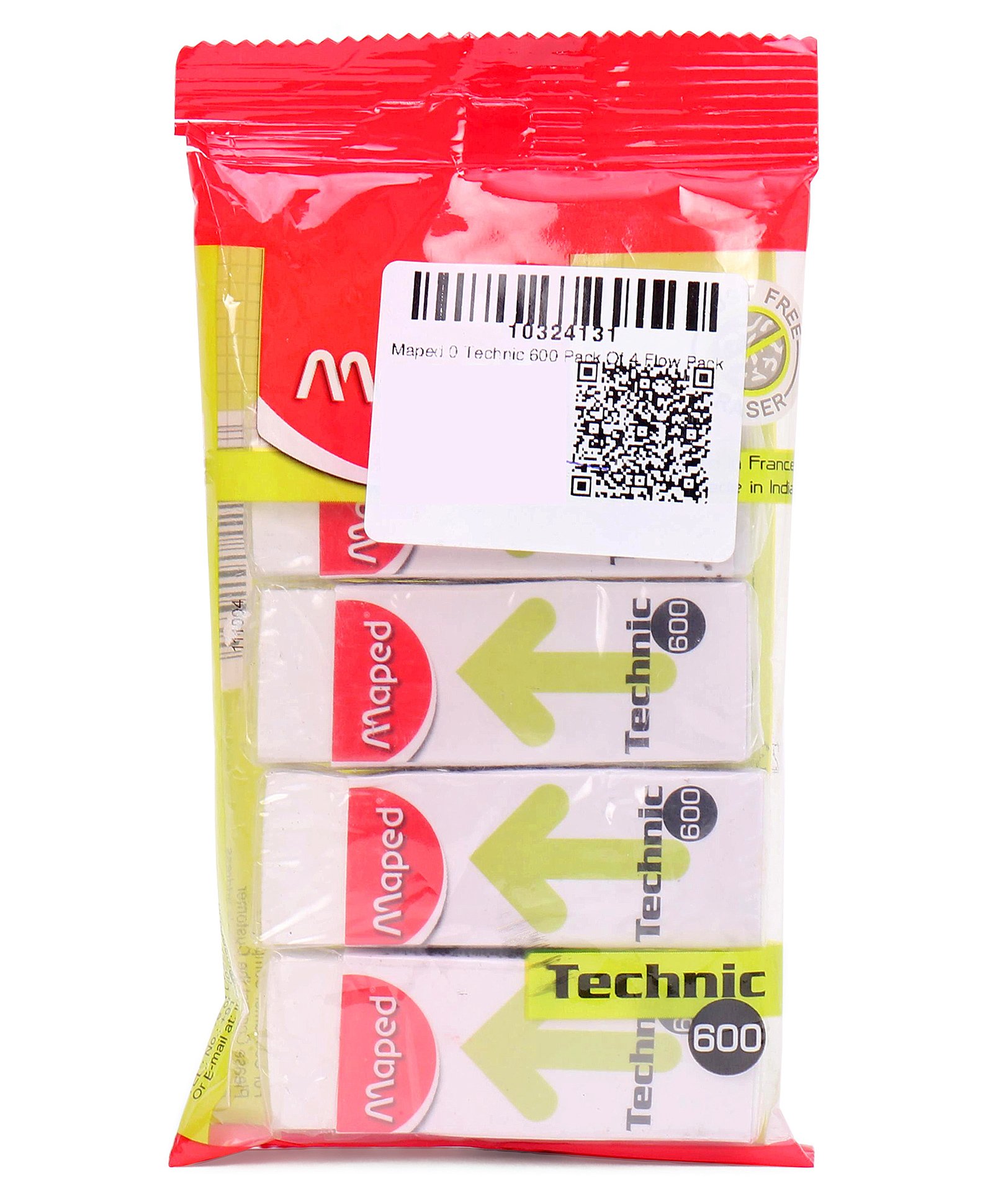 Maped Technic Erasers Pack of 4 - White-picture-6