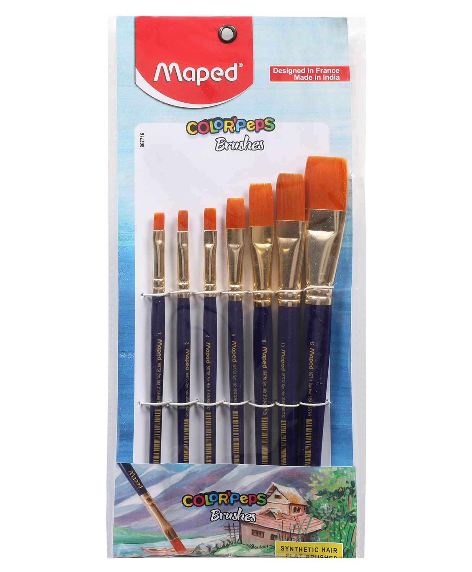 Maped Paint Brushes Set - 7 pieces-picture-20