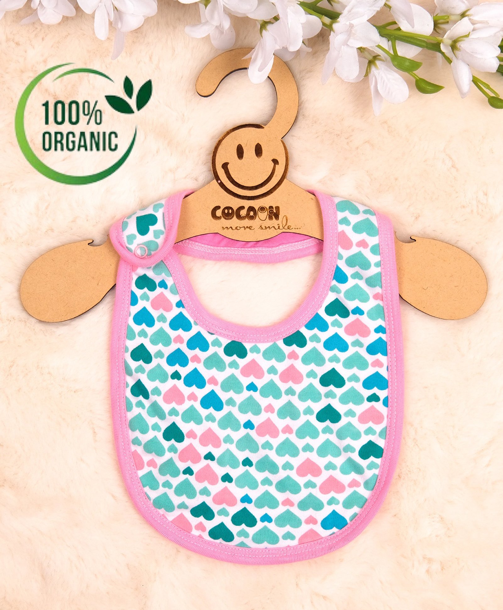 COCOON ORGANICS 100% Organic Cotton Premium Bib - Multi Colour-image-49
