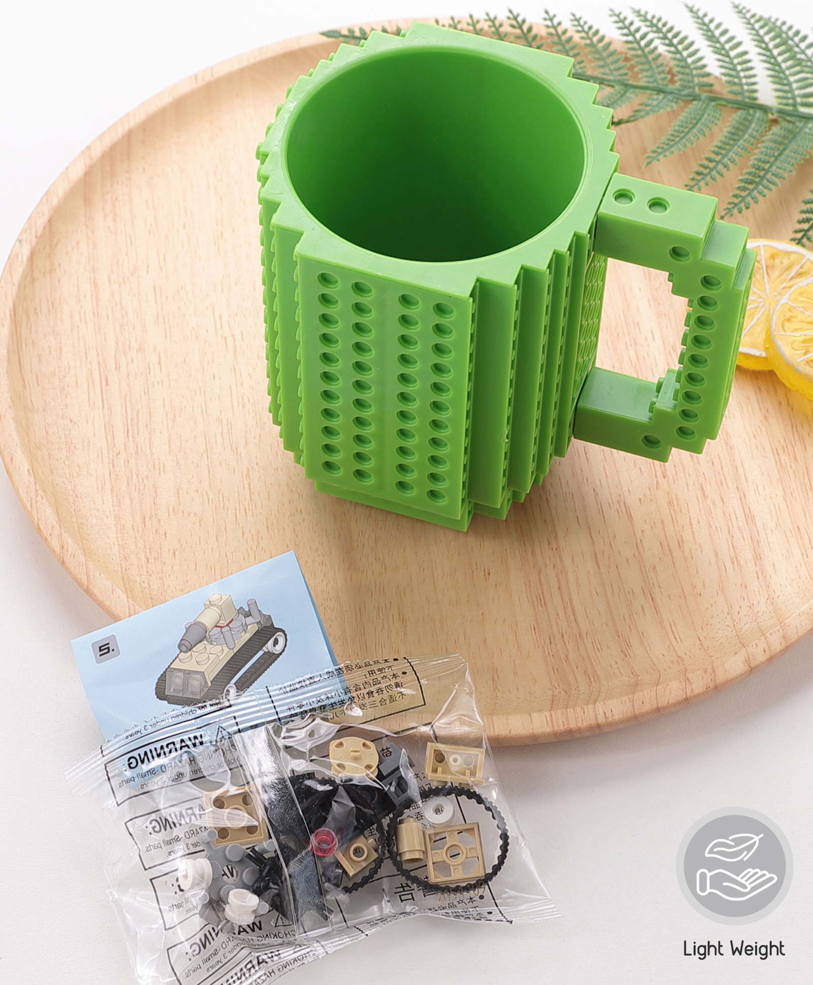 fab n funky Mug With Handle Green - 350 ml-picture-16