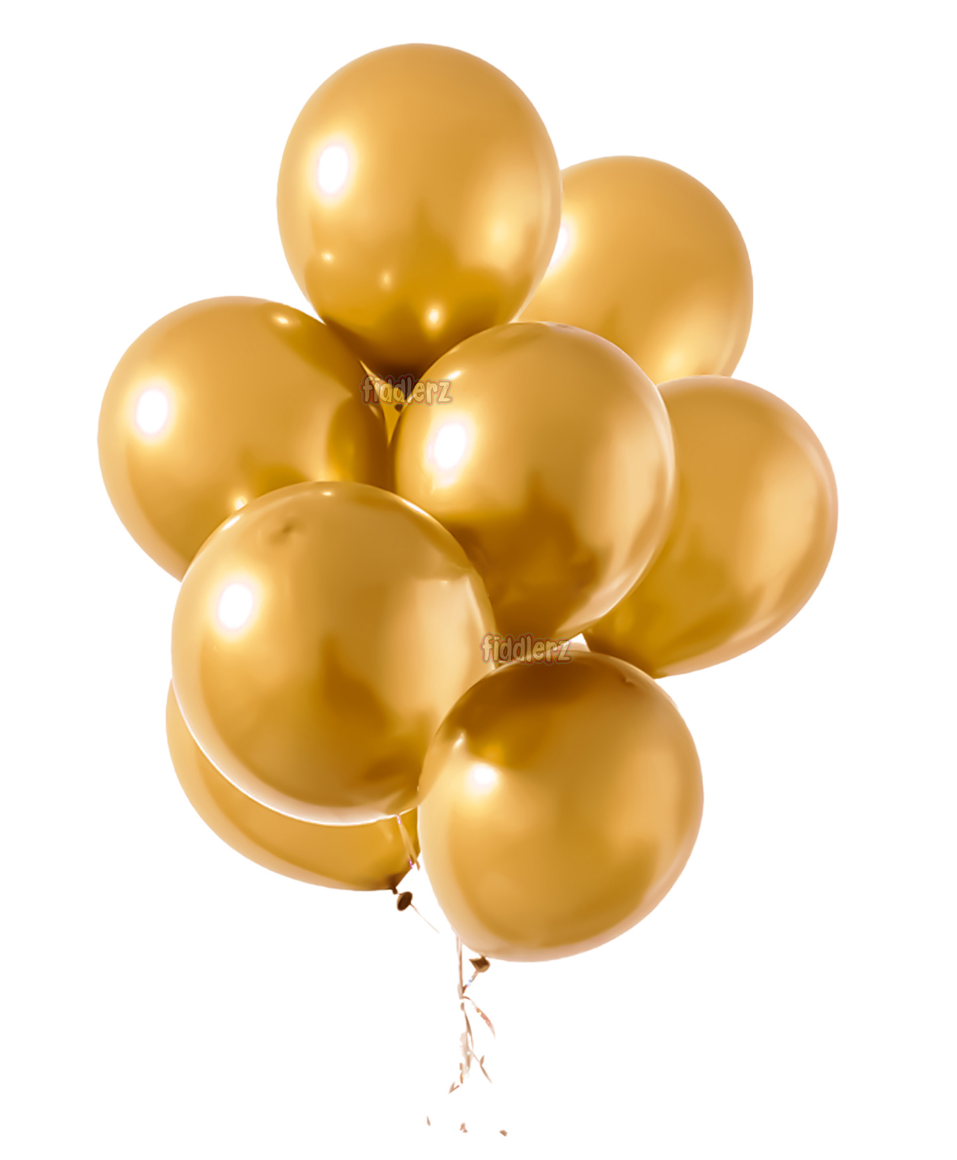 Fiddlerz Metallic Balloons Golden - Pack of 50-image-17