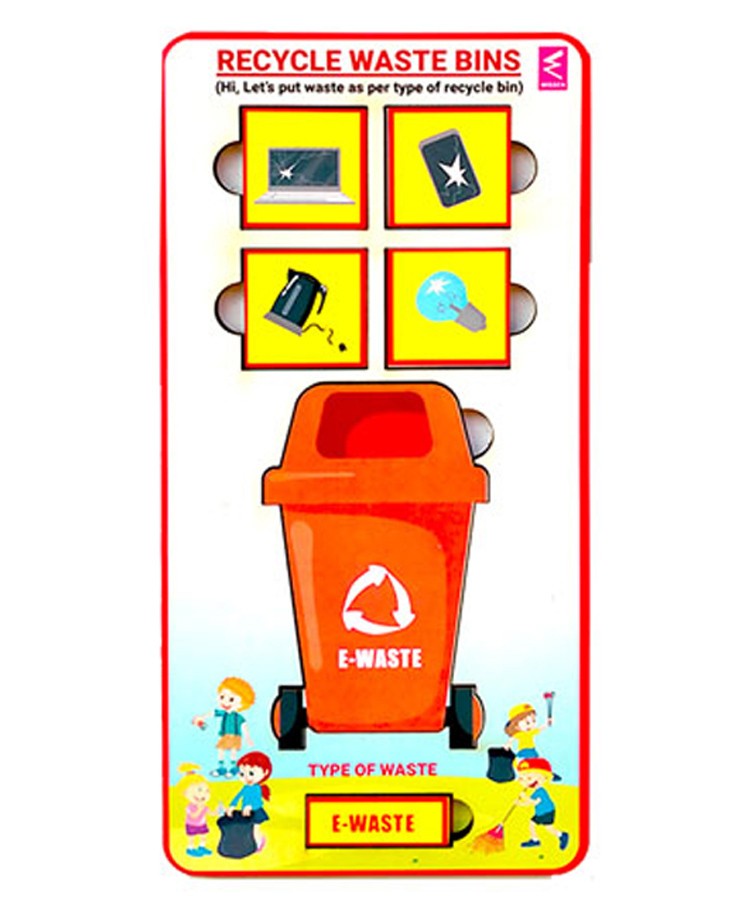 WISSEN Recycle Bin and Garbage Matching Puzzle - Multicolour-picture-39