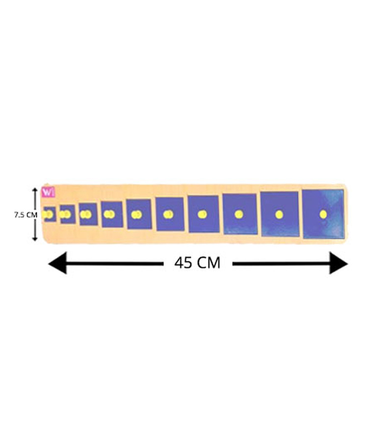 WISSEN Square Shape Serrations Knob & Peg Puzzle Blue - 10 Pieces-picture-19