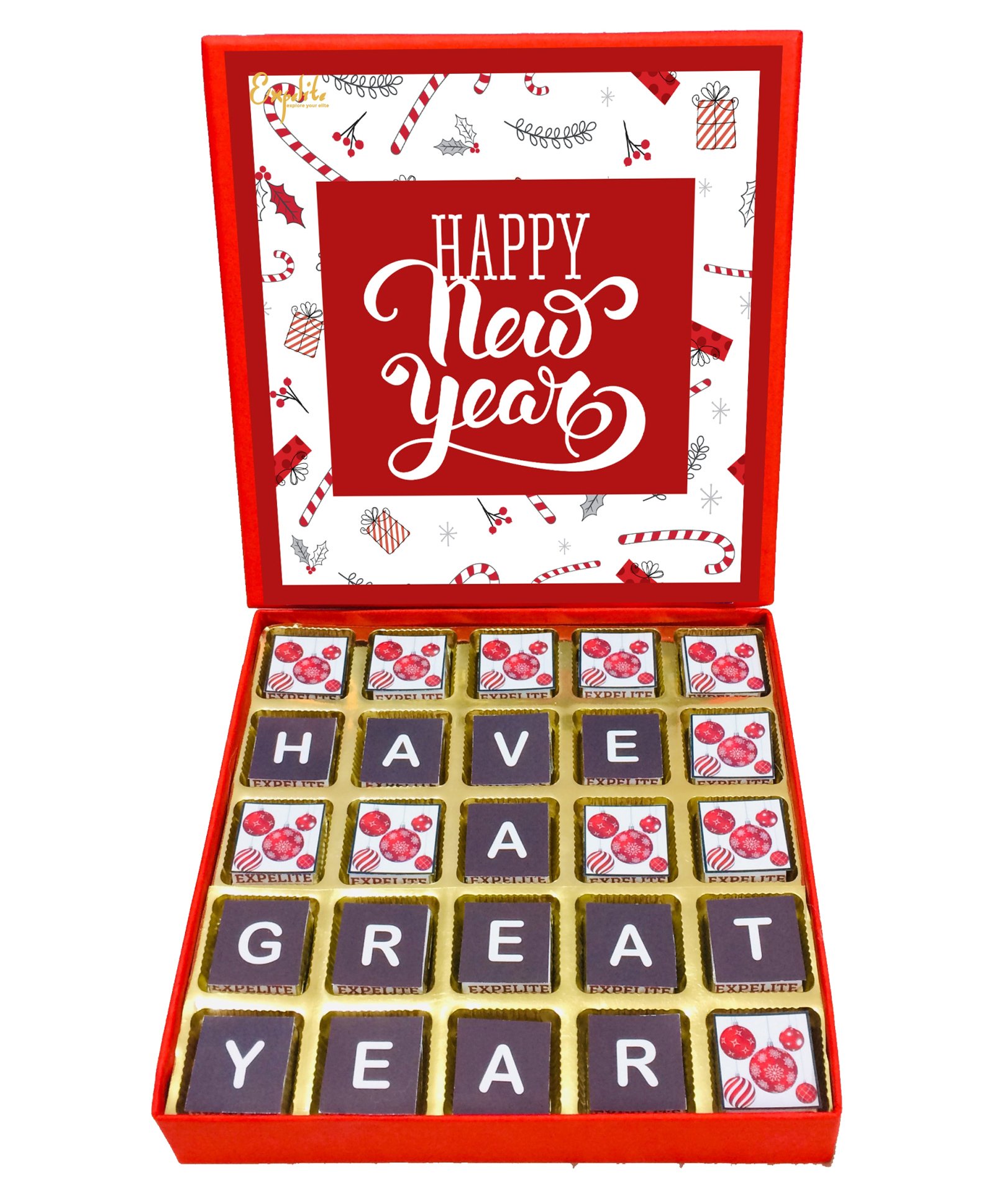 Expelite Happy New Year  Chocolate Gift box - 400 gm-image-39