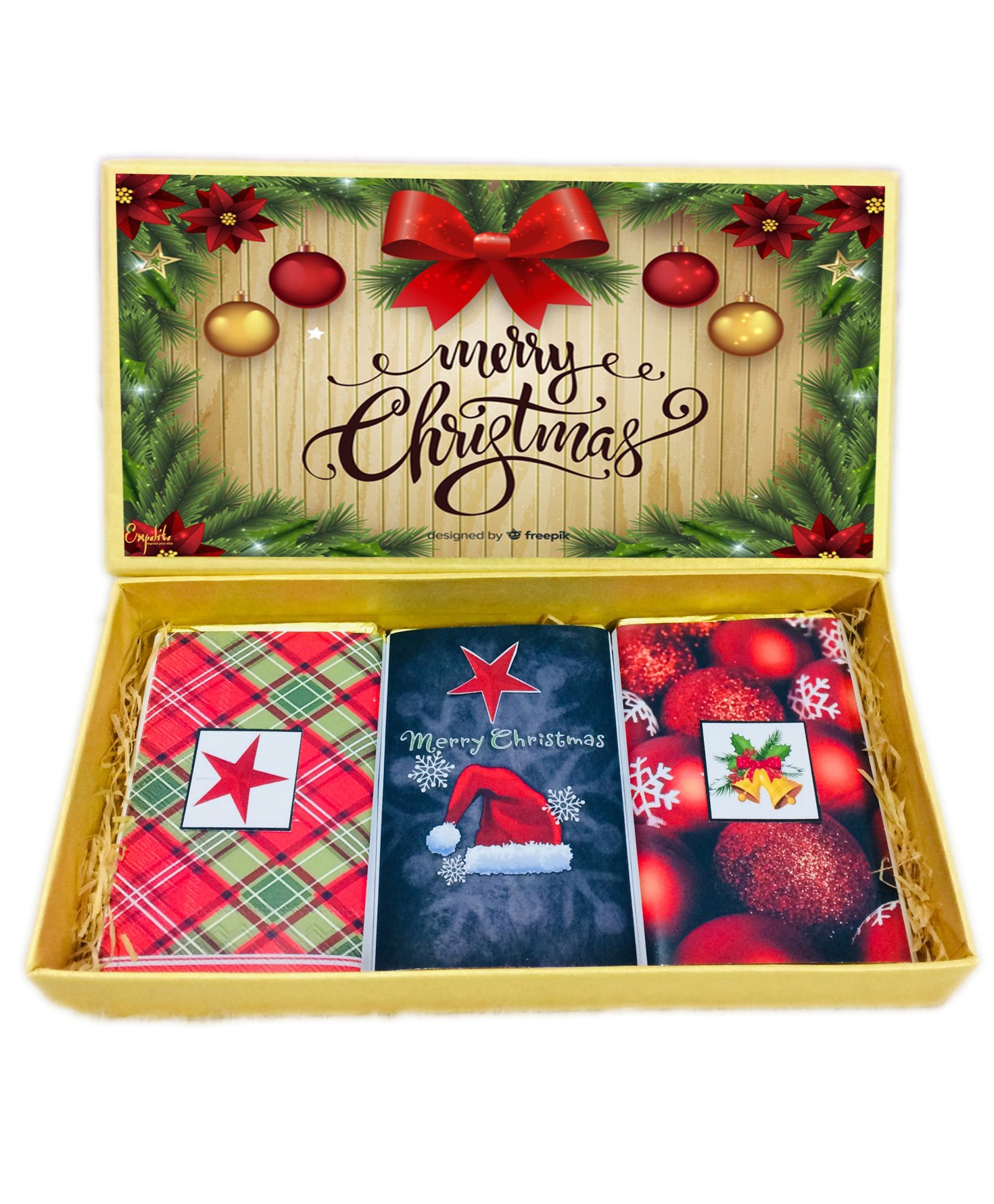 Expelite Beautiful Christmas Chocolate Gift boxes - 300 gm-image-1