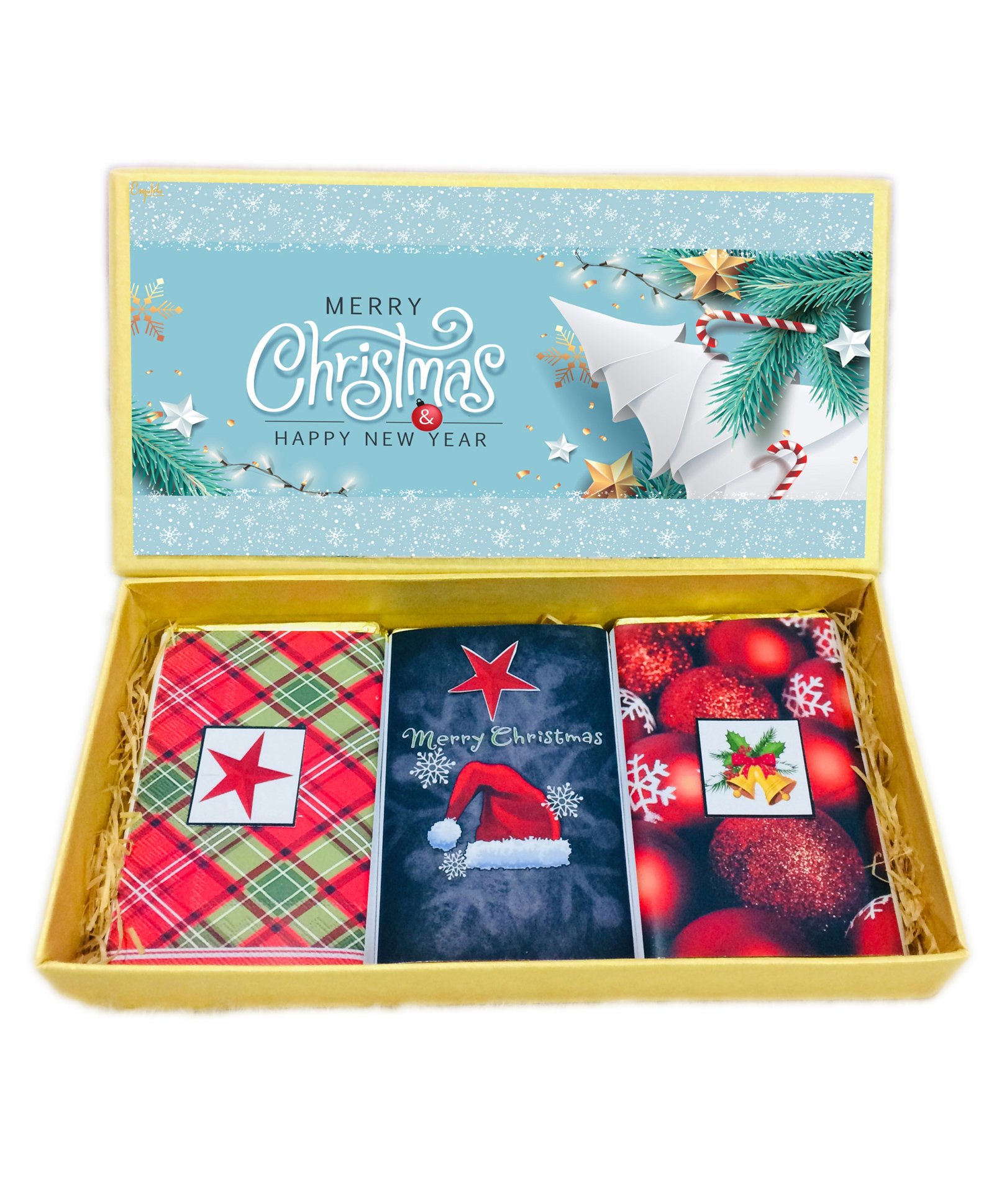 Expelite Merry Christmas & Happy New Year Chocolate Gift Bars - 300 gm-image-43