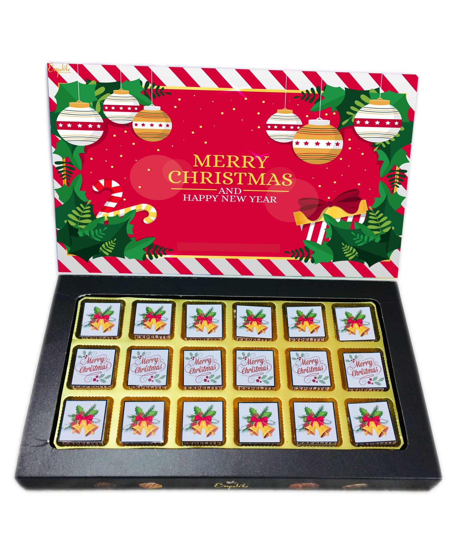 Expelite Merry Christmas & New Year Chocolate Gift Box - 400 gm-image-36