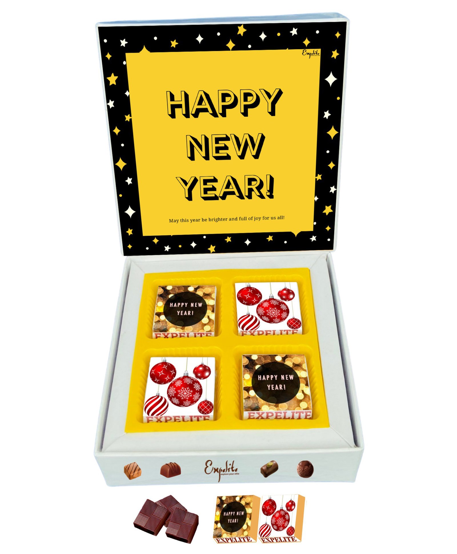 Expelite New Year Chocolate Gift Box - 200 gm-image-38