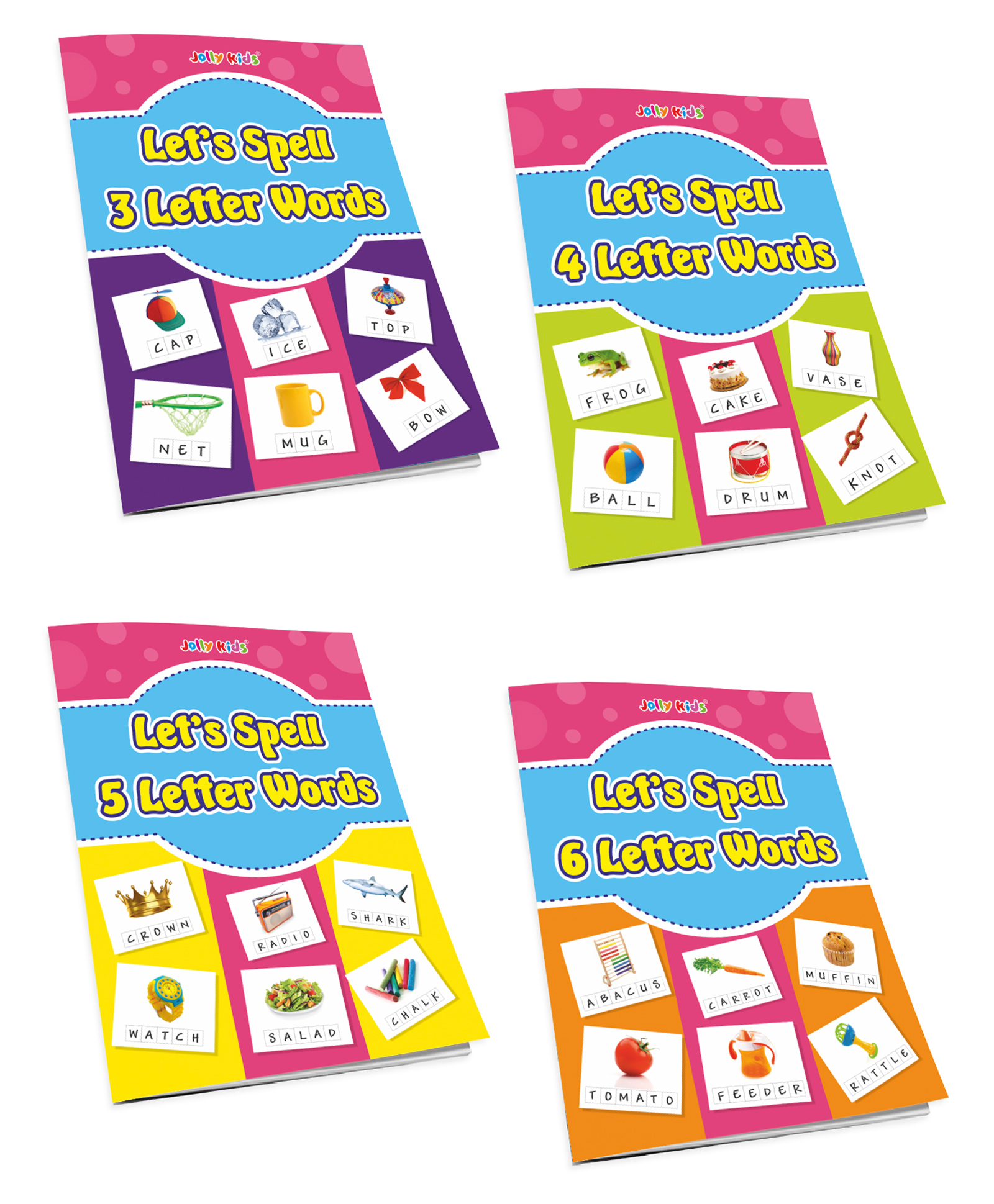 Lets Spell 3 4 5 6 Letter Words Book Set Of 4 - English-image-7