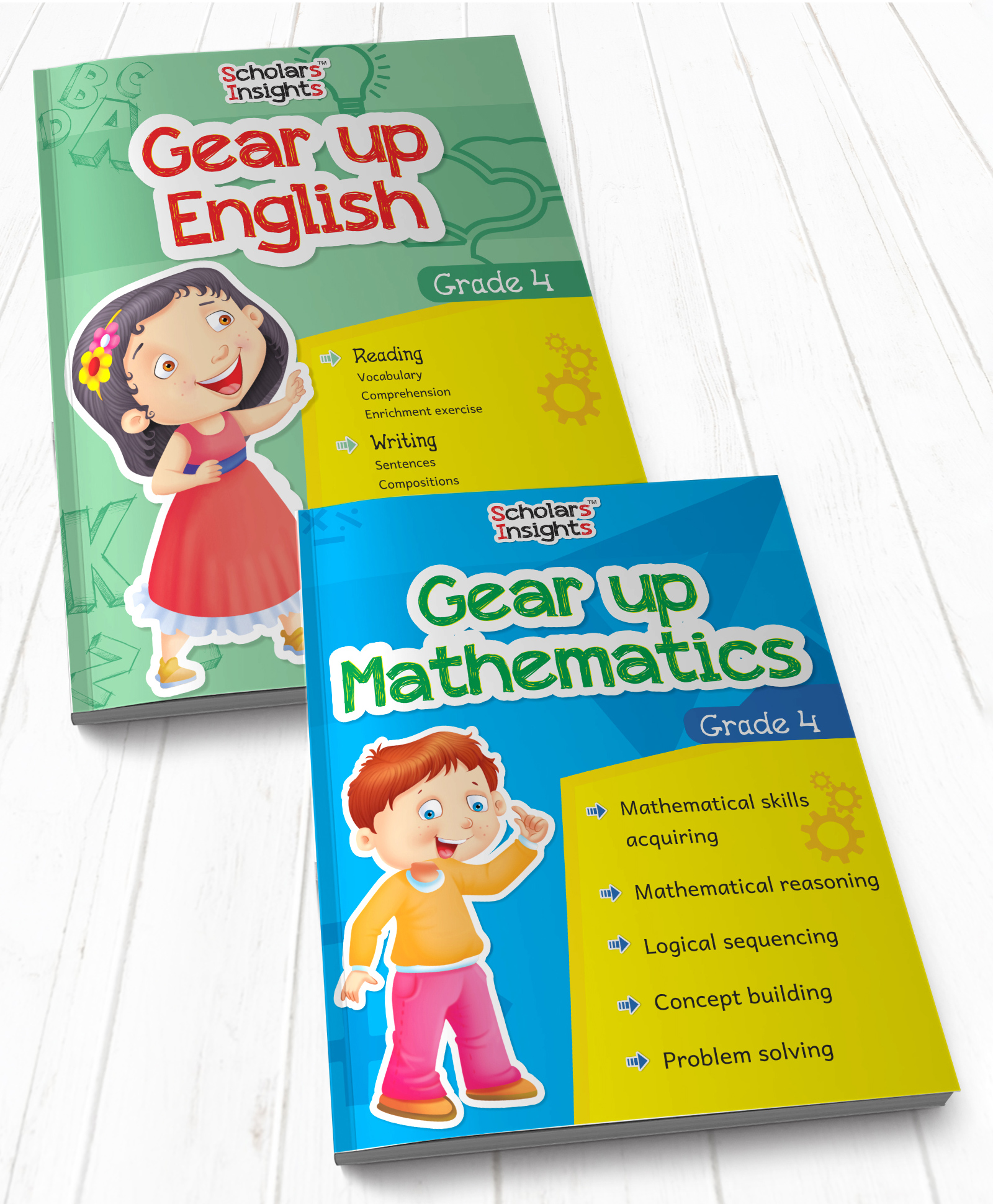 jolly kids Gear Up English & Mathematics Grade 4 Set of 2 - English-picture-13