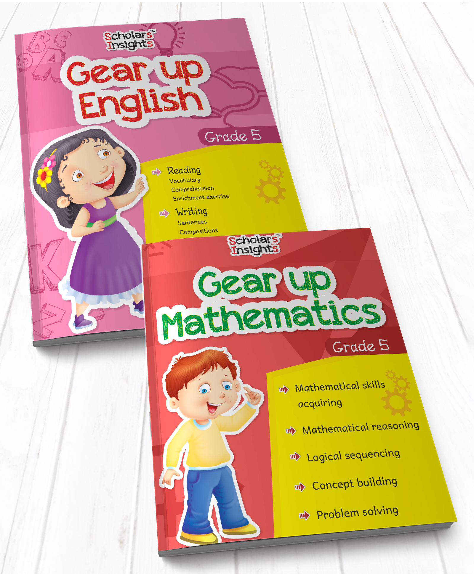 jolly kids Gear Up English & Mathematics Grade 5 Set of 2 - English-picture-19