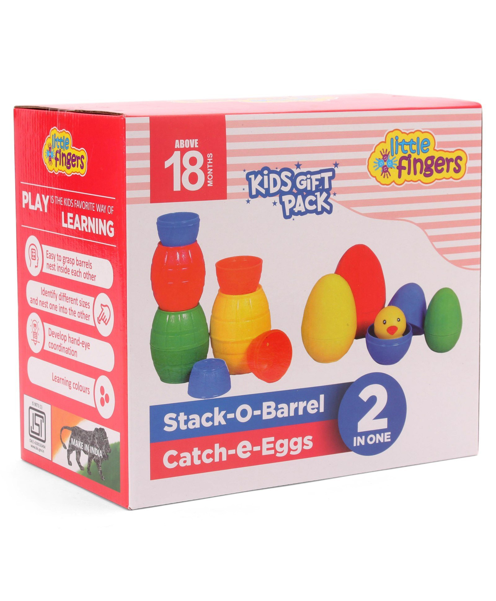 Little Fingers Stacking Toy Multicolor- 11 Pieces-picture-27
