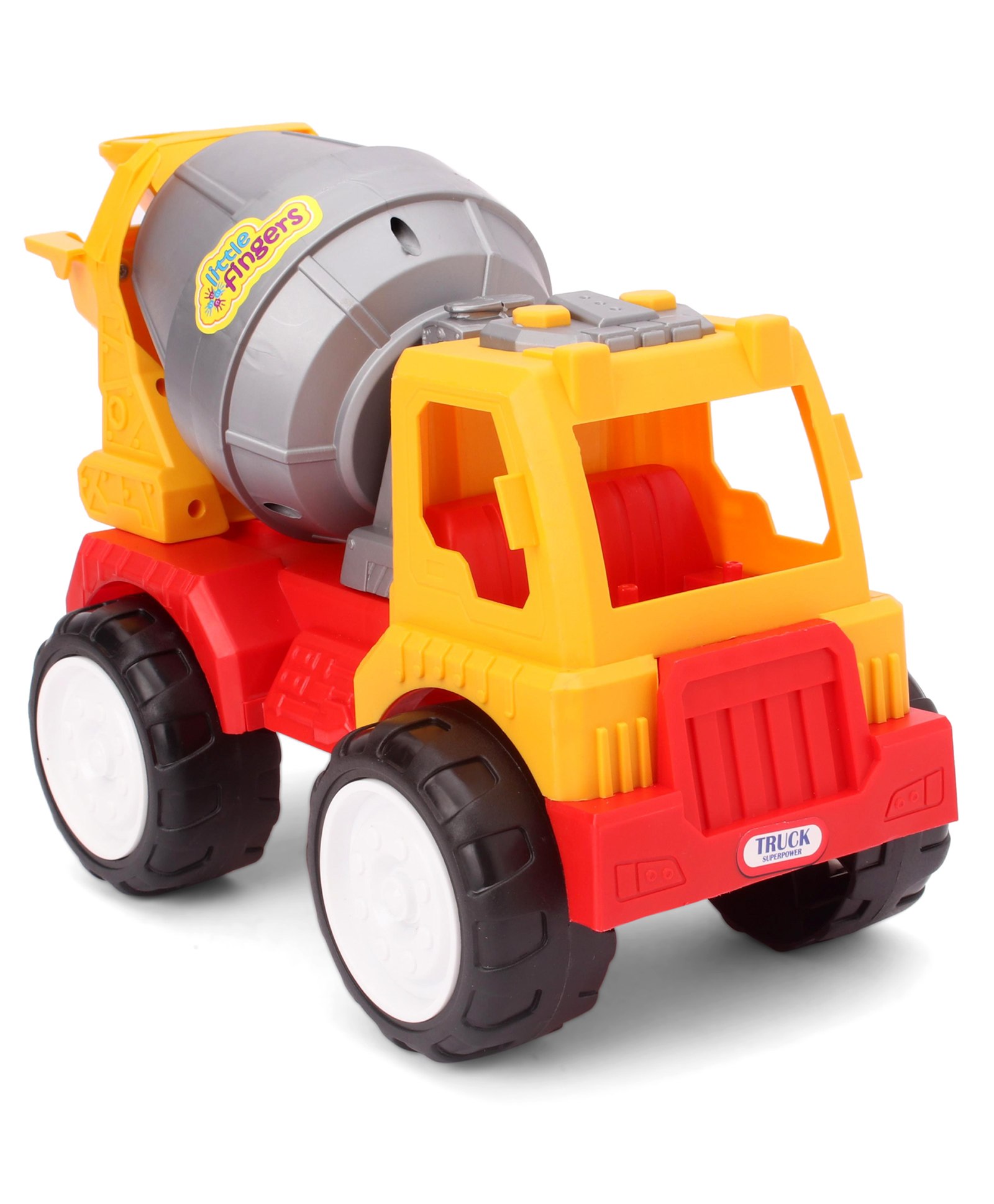 Little Fingers Engineering Free Wheel Truck Toy Cement mixer - Multicolor-picture-14