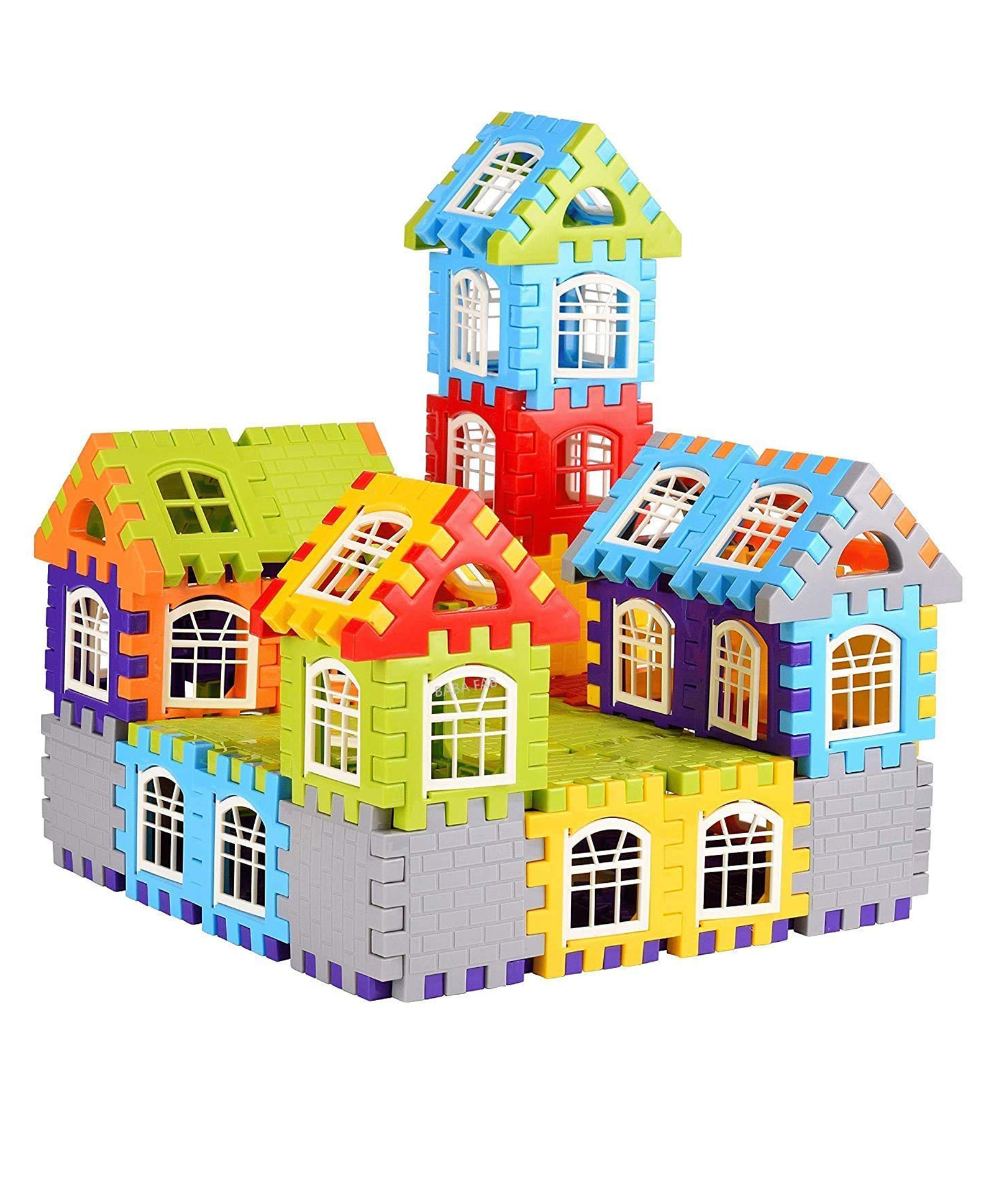 ADKD My House Building Blocks Set Multicolour - 72 Pieces-picture-46