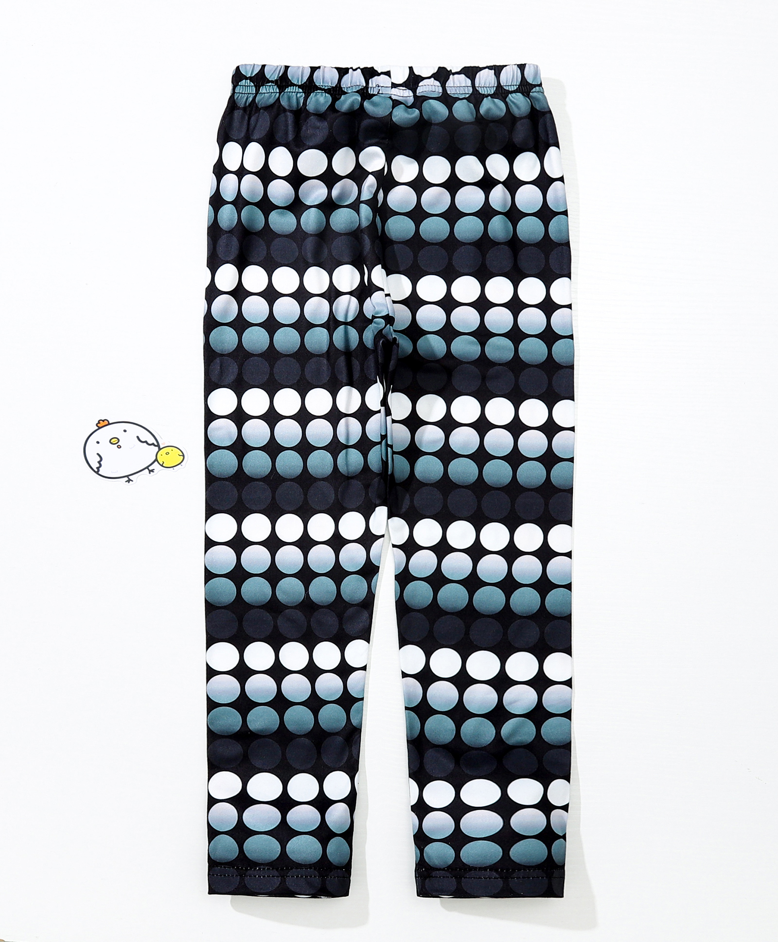 Kookie Kids Full Length Circle Print Leggings - Grey-picture-19