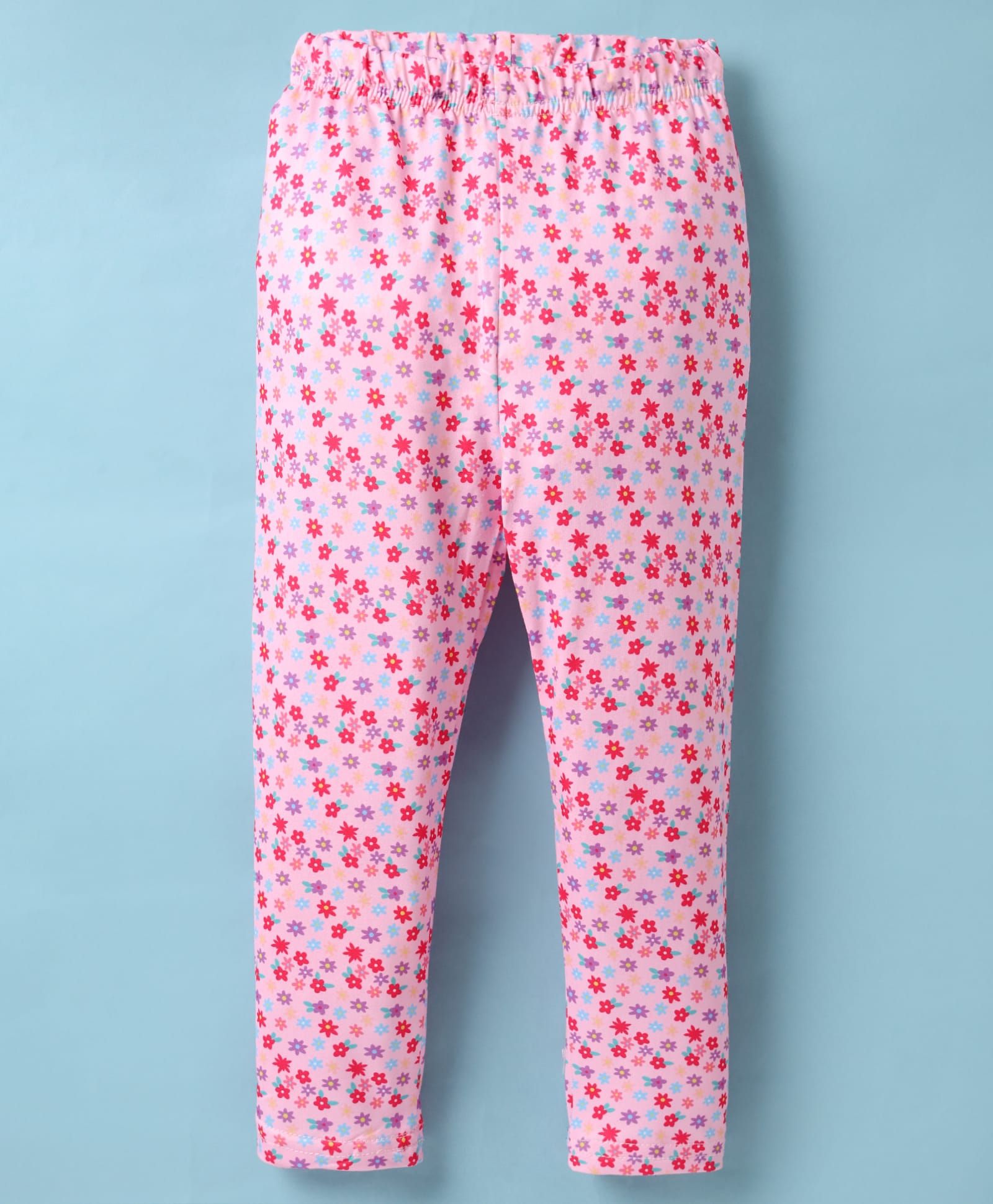 Kookie Kids Full Length Floral Print Leggings - Pink-picture-18