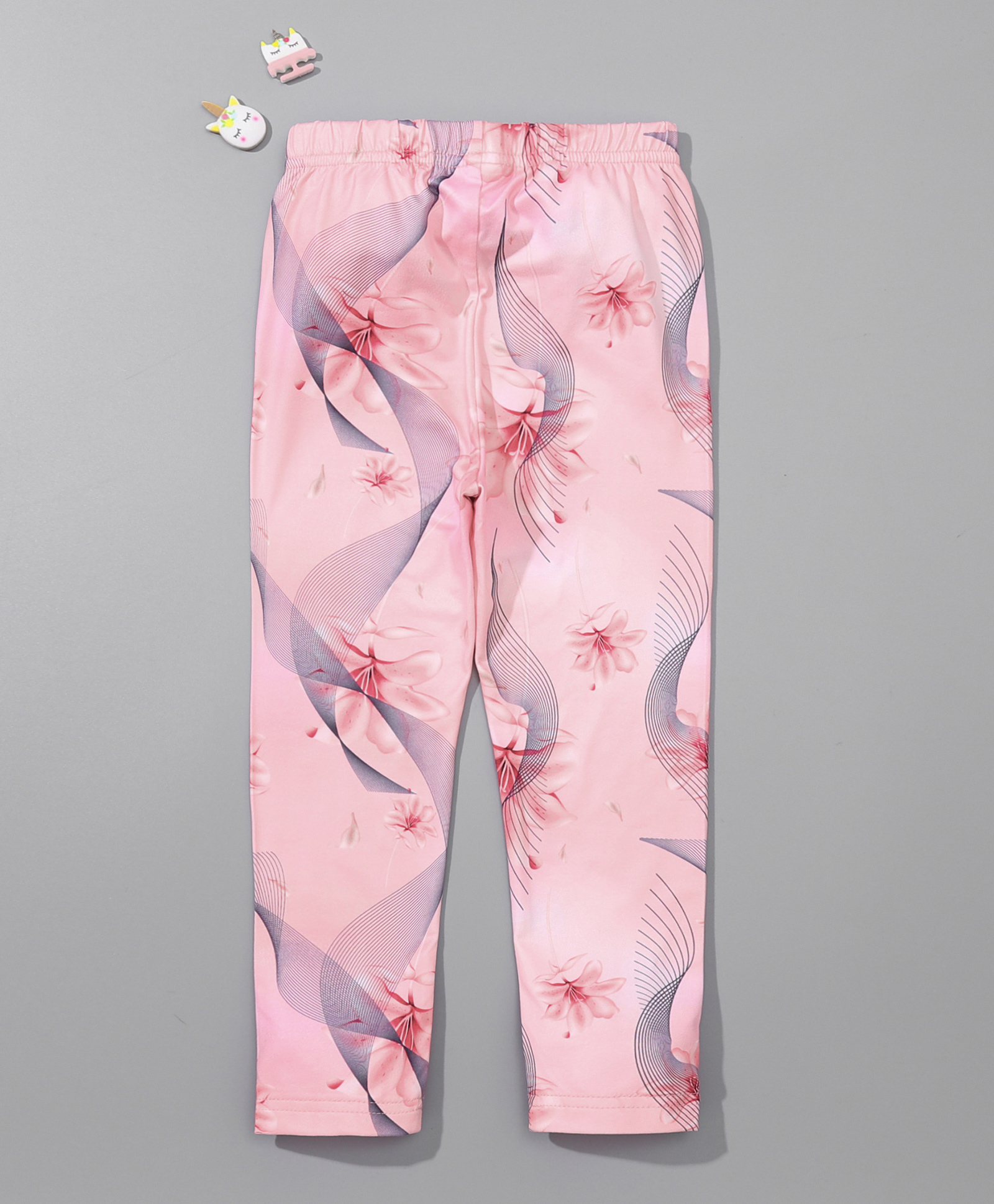 Kookie Kids Full Length Printed Leggings - Pink-image-15