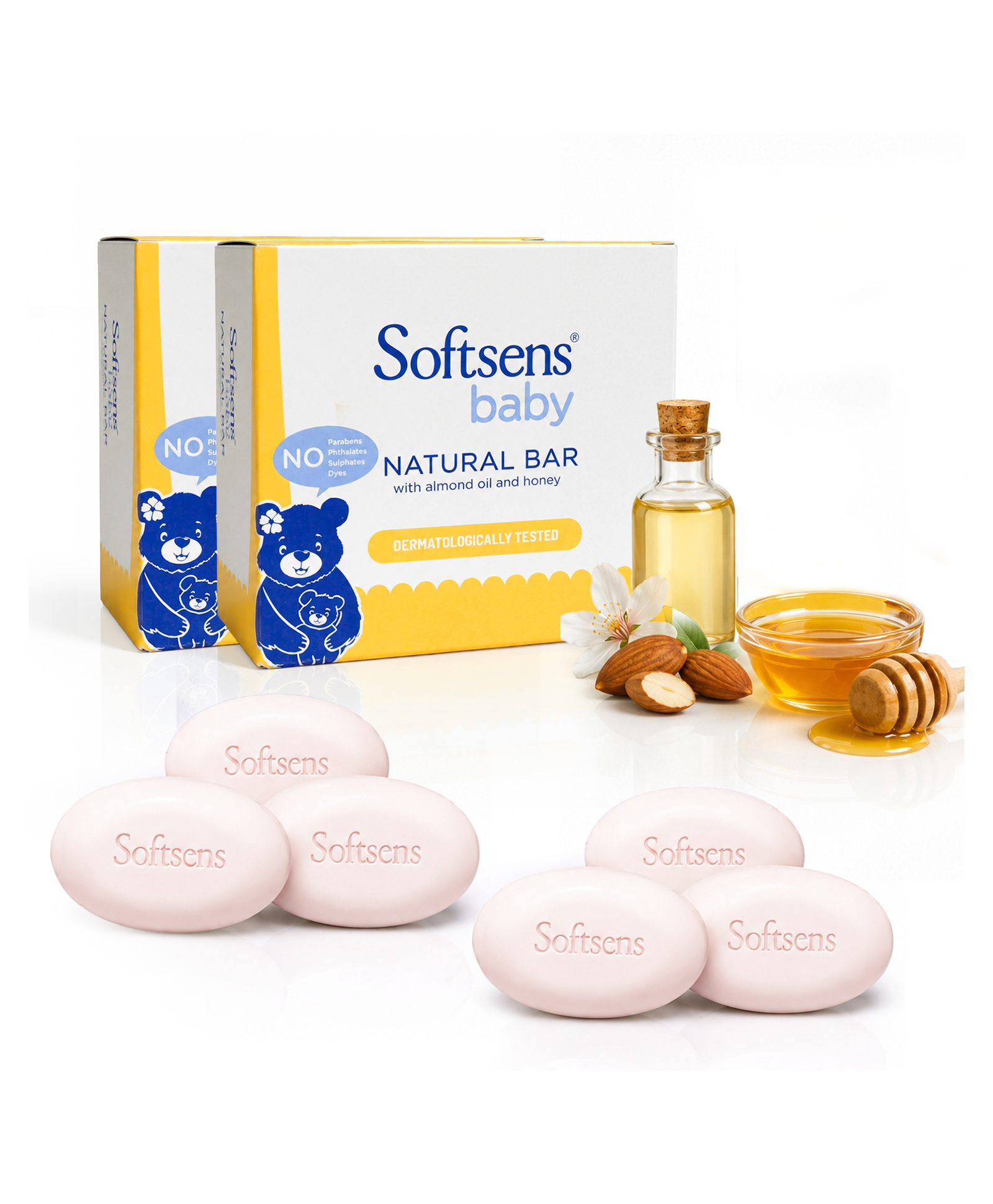 Softsens Baby Natural Bar Pack of 2 - 100 gm Each-picture-23
