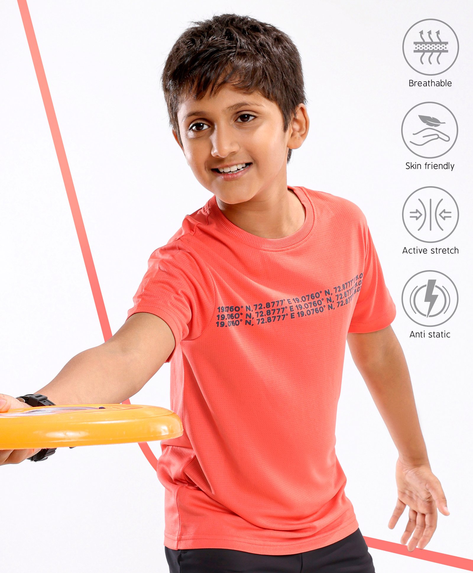 Pine Active Half Sleeves HD Print T-shirt - Red-picture-27