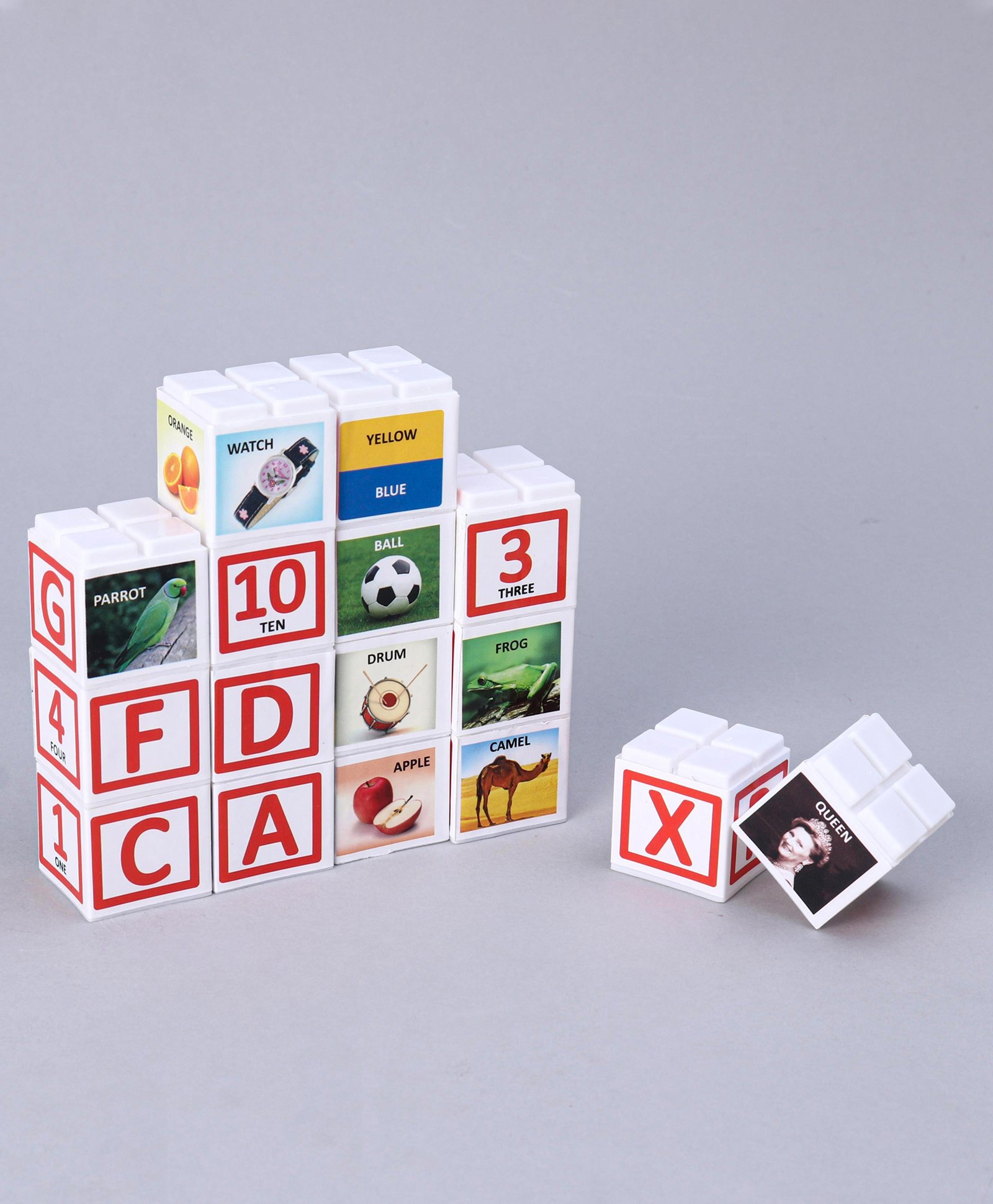 Ratnas Apple Alphabets & Numbers Blocks - Multicolor-picture-14