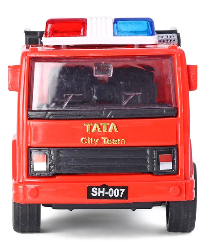 Shinsei Pull Back Dumper Truck - Red-picture-28