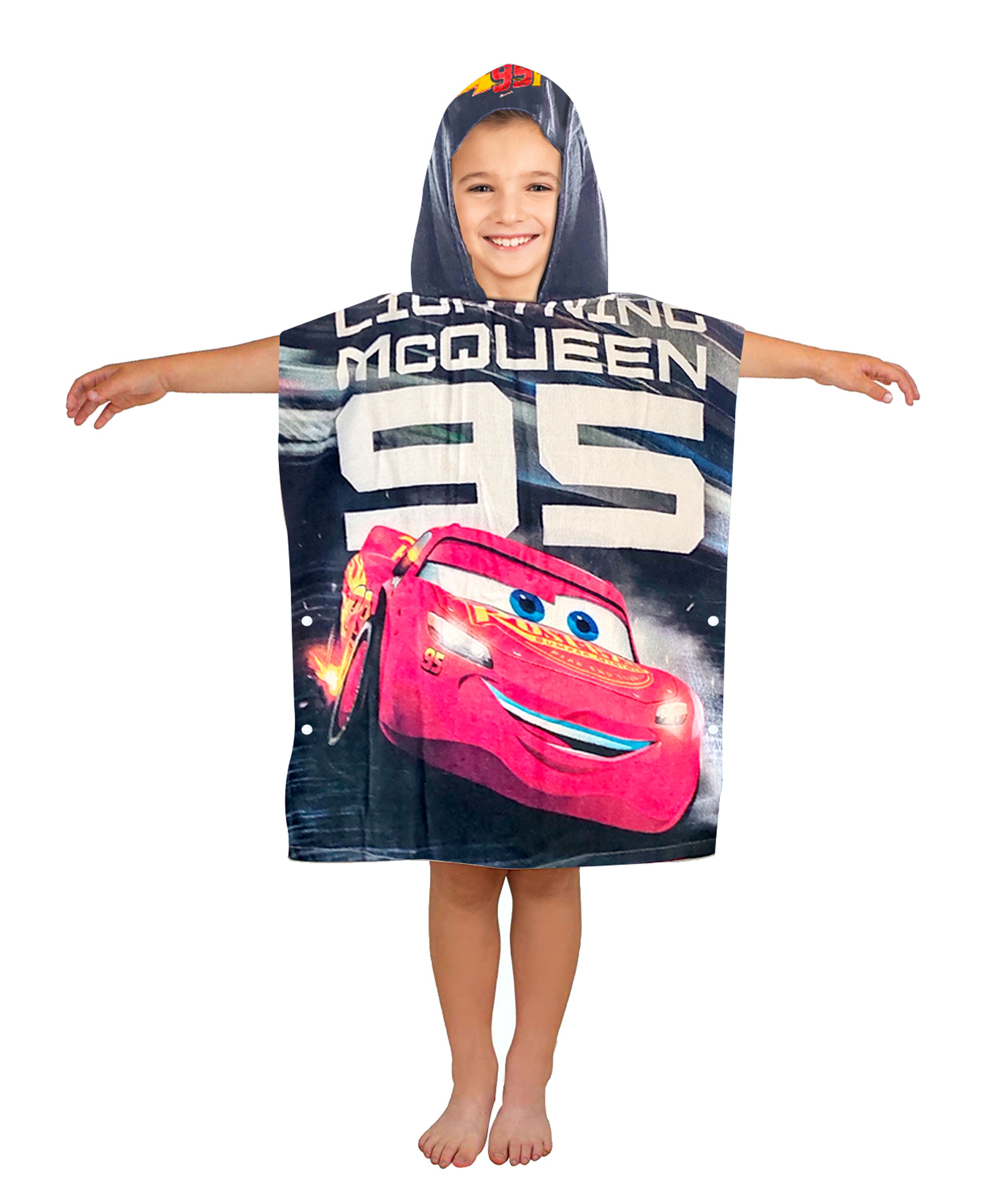 Disney Lightning Queen Cars Hooded Poncho Towel - Black-picture-26