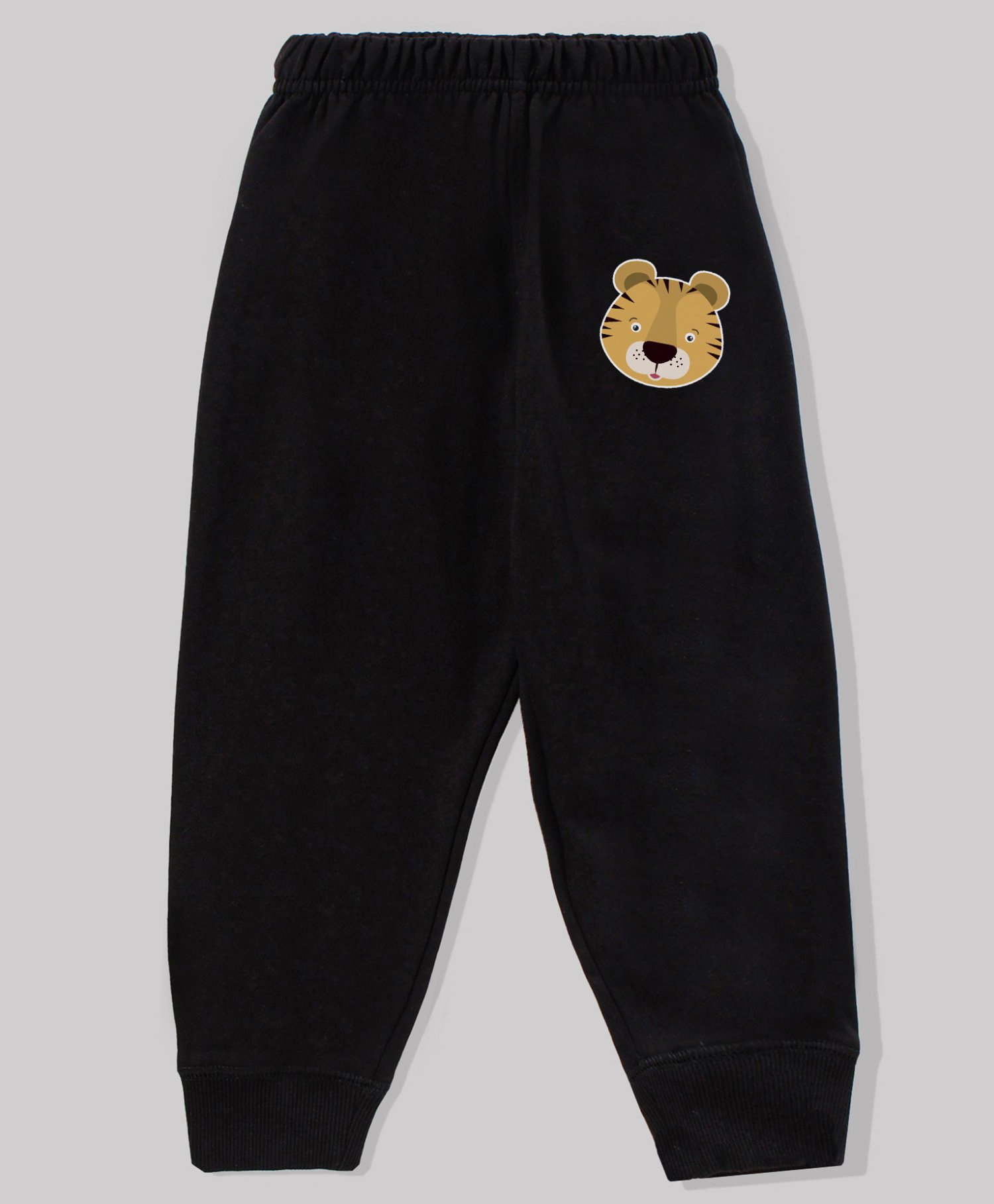 KAVEE 100% Cotton Biowashed Full Length Lounge Pant Tiger Print - Black-picture-20