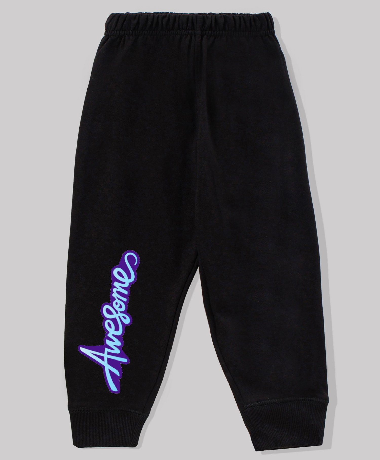 KAVEE 100% Cotton Biowashed Full Length Lounge Pant Awsome Print - Black-picture-23