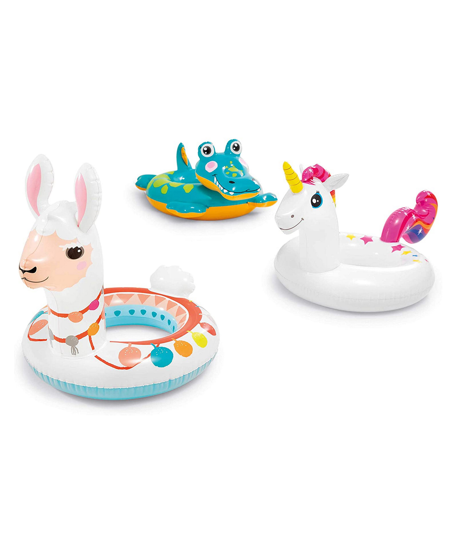Intex Frog Unicorn Llama Theme Swimming Pool Tube Pack of 1 - Multicolour-image-2