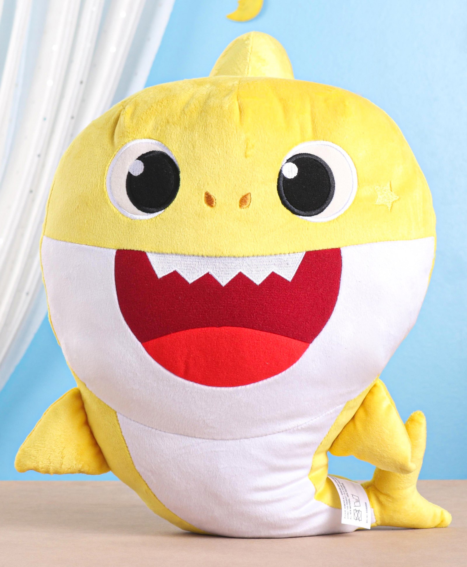 yellow shark plush
