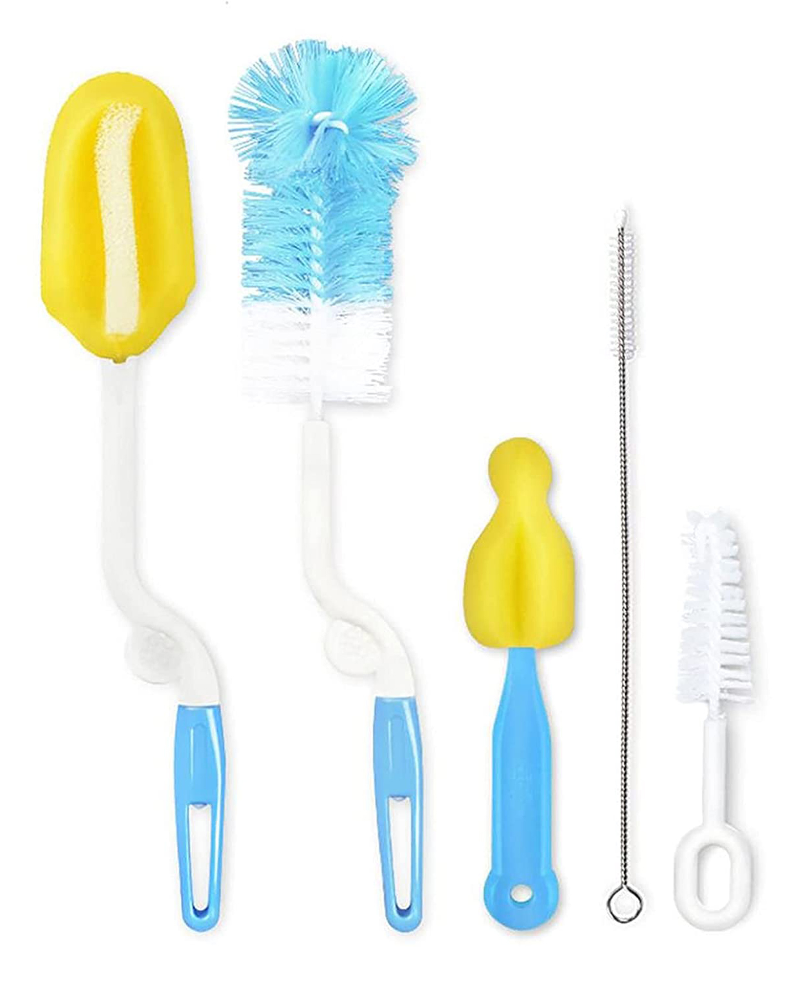 Safe-O-Kid Bottle Cleaning Set - Yellow Blue-picture-15