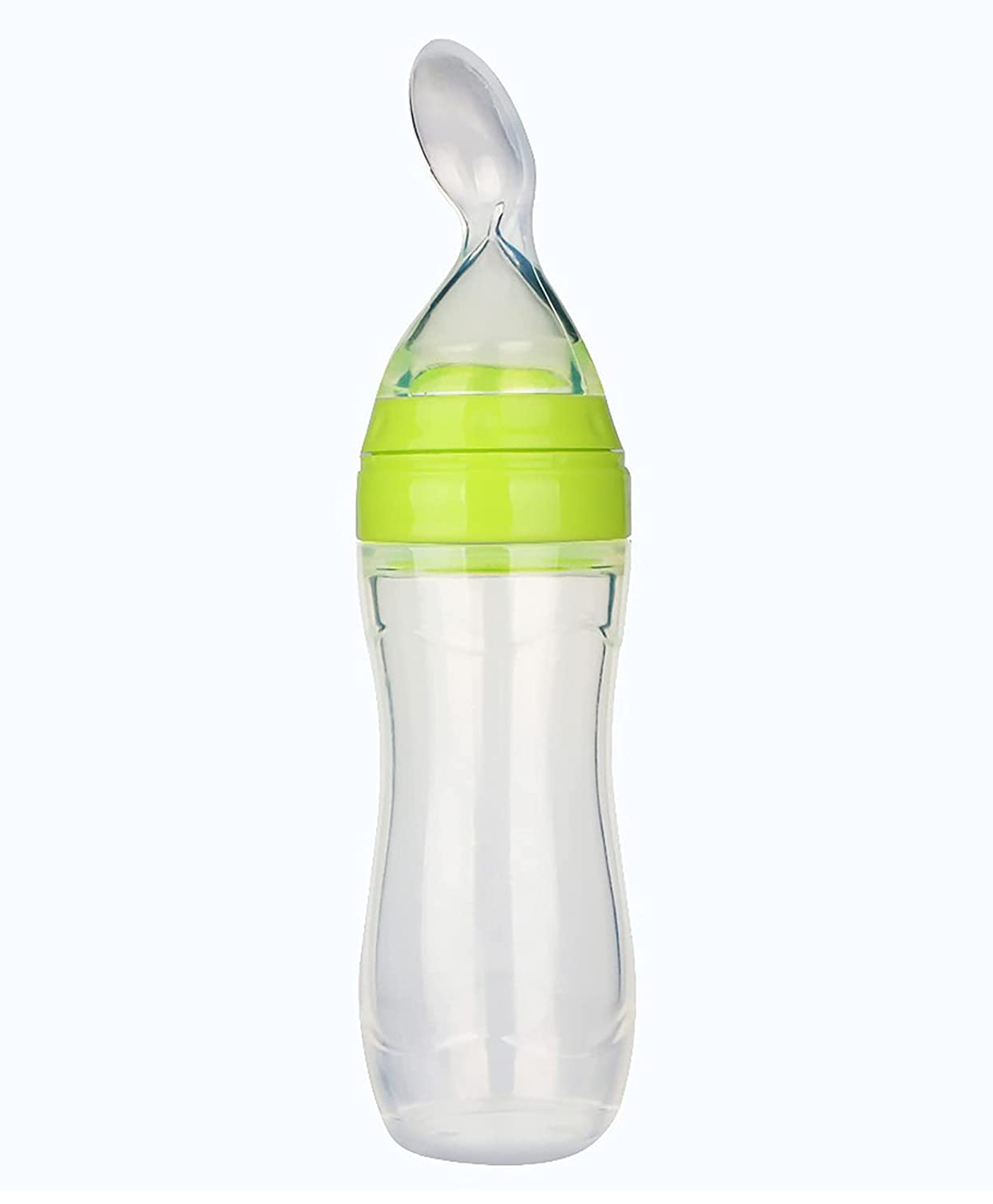 Safe O Kid Silicone Squeezy Food Feeder Spoon - Green-image-9