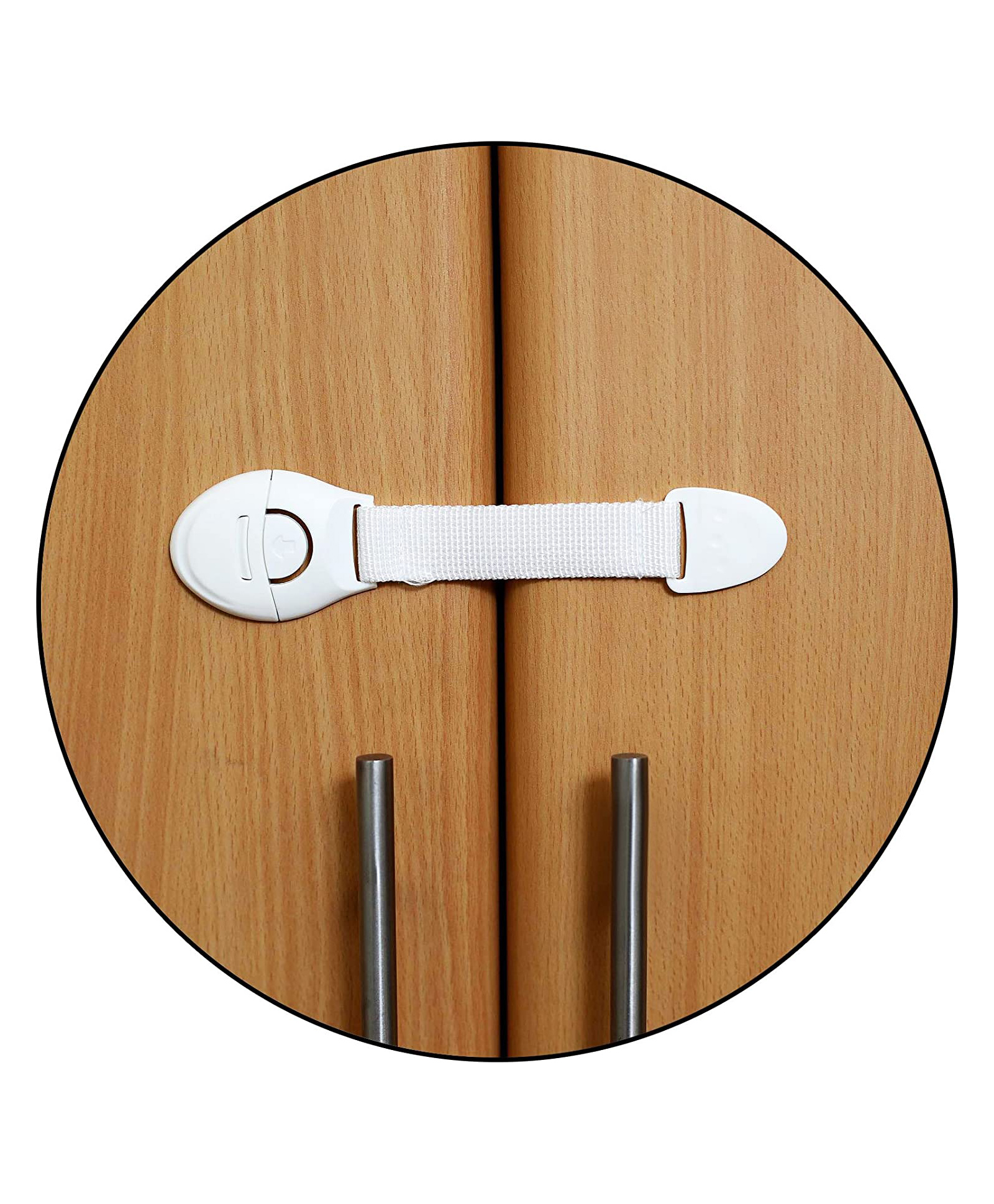 Safe-O-Kid Extra Flexible Fabric Child Safety Lock - White-picture-13