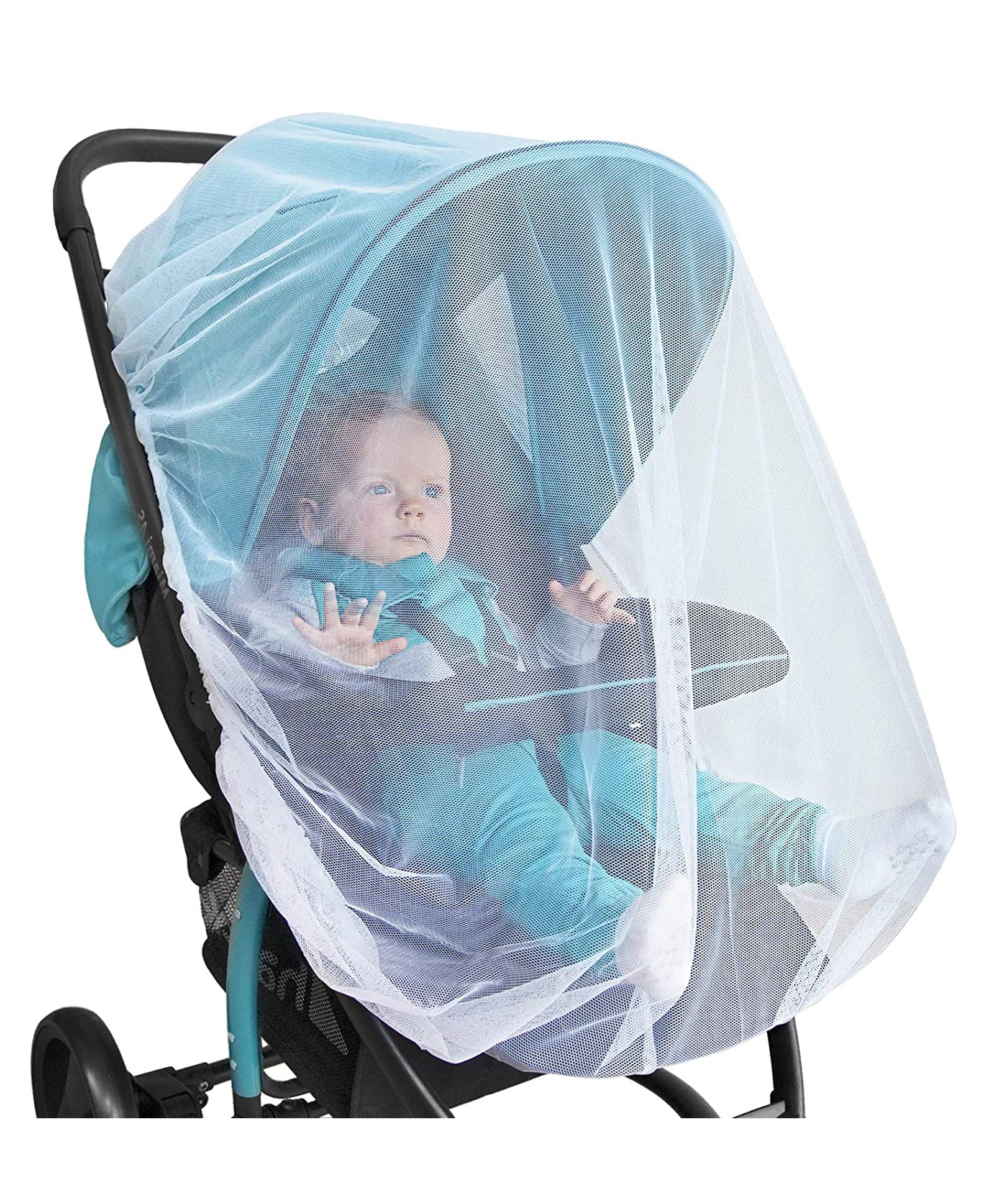 safe-o-kid Safe O Kid Waterproof Net For Stroller White (Stroller not Included)-picture-25