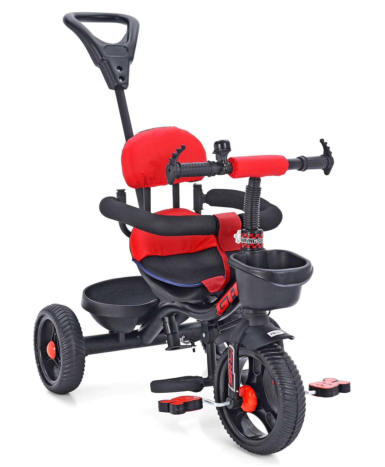 fab n funky Plug & Play Tricycle with Seat Cover - Red-picture-16