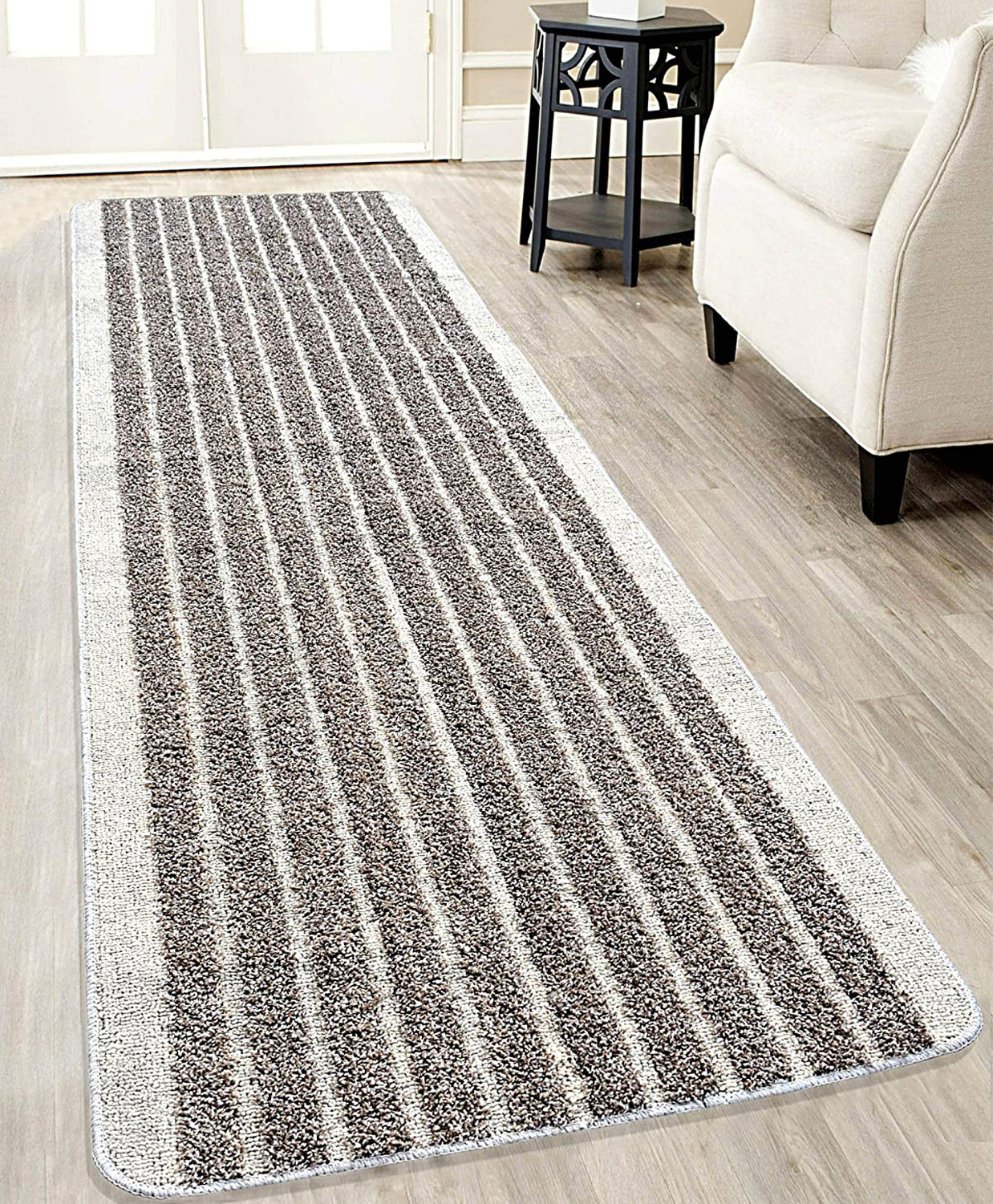 Saral Home Anti Slip Multipurpose Runner - Silver-image-6