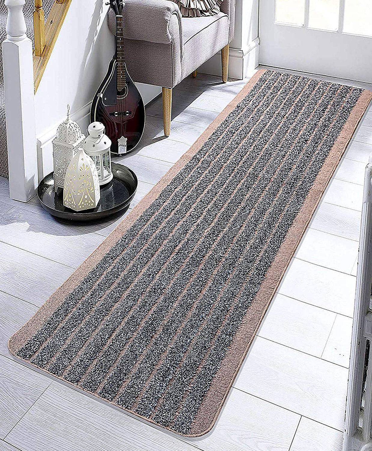 Saral Home Anti Slip Multipurpose Runner King Size - Beige-image-39