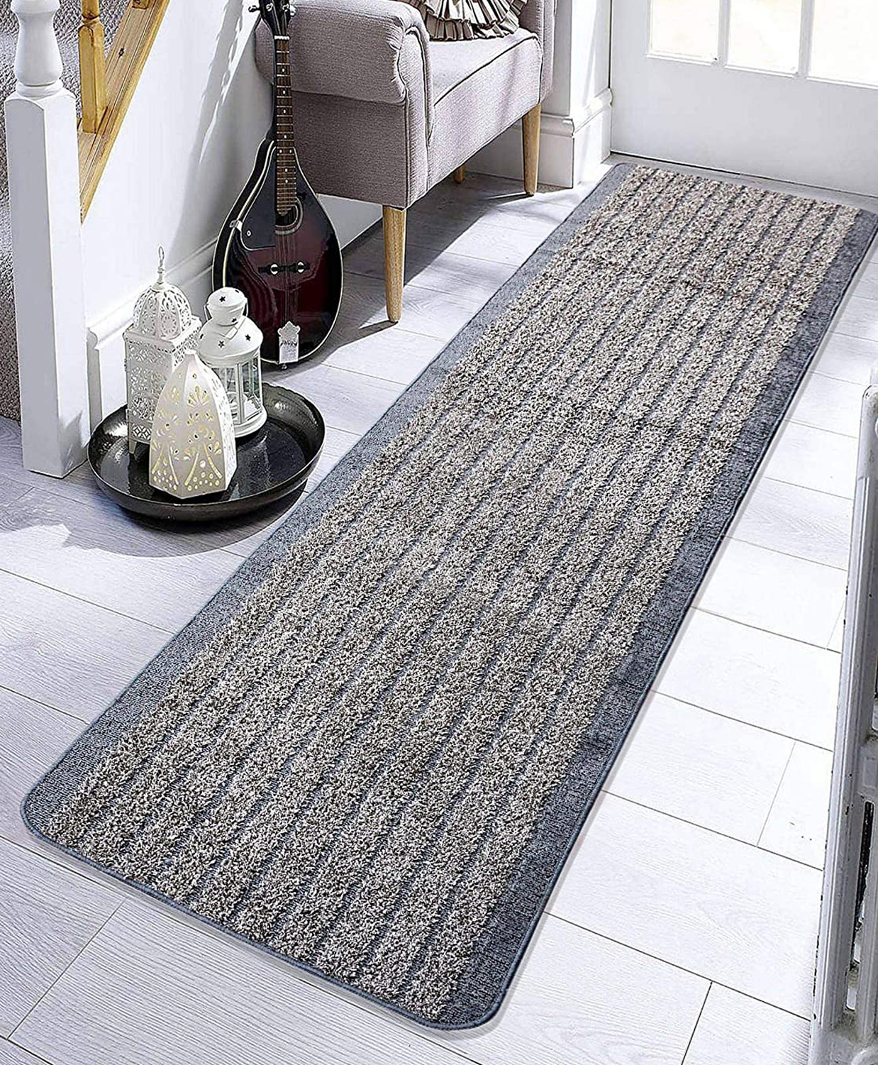Saral Home Anti Slip Multipurpose Runner King Size - Grey-picture-17
