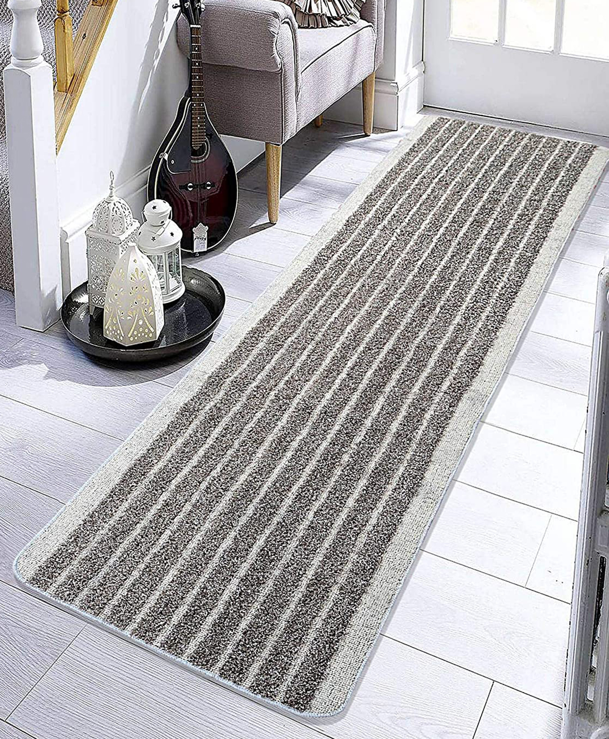 Saral Home Anti Slip Multipurpose Runner - Silver-picture-11