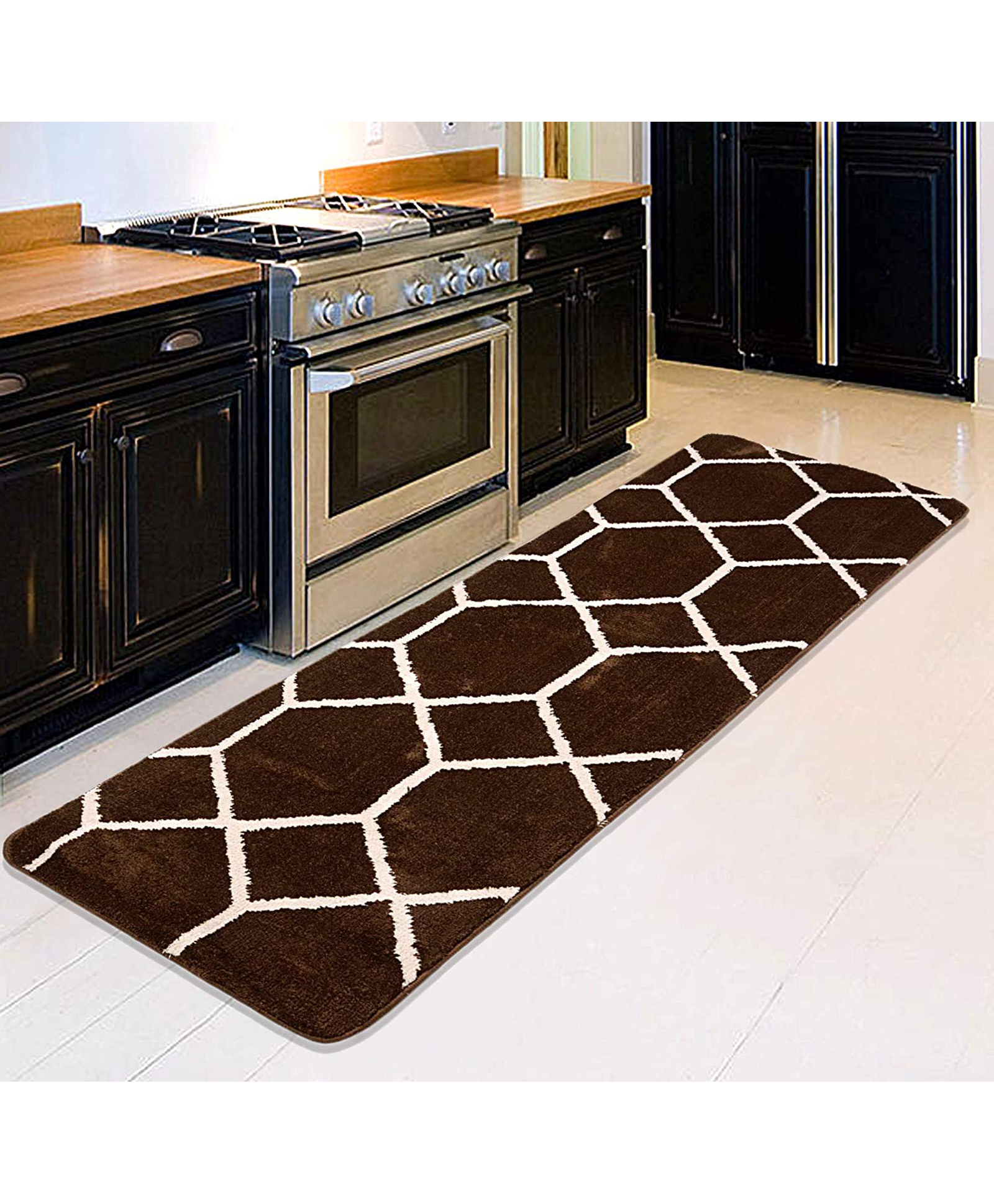 Saral Home Soft Microfiber Bed Side Runner - Brown-image-21