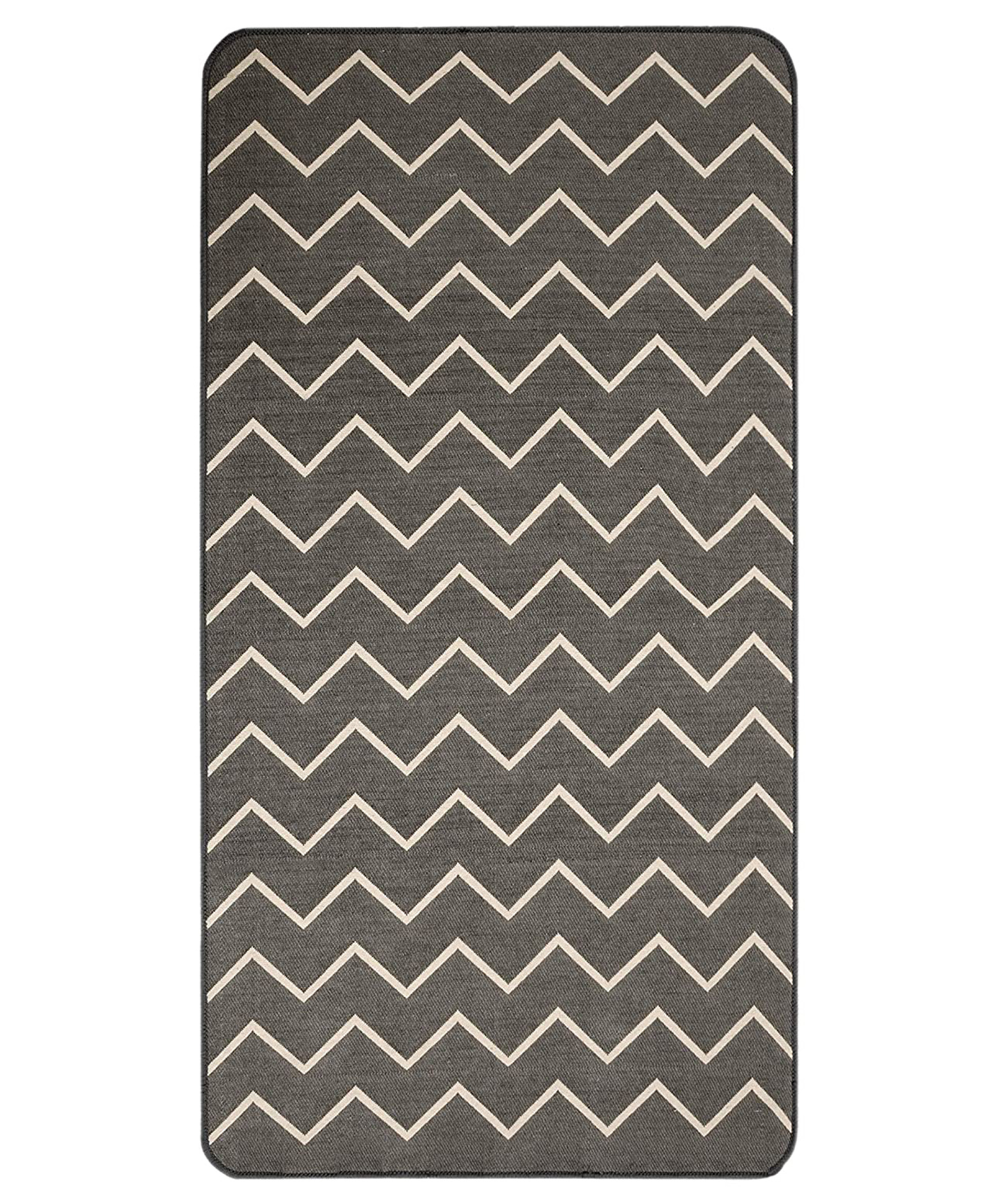 Saral Home Cotton Multi Purpose Jacquard Floor Runner Small Size - Grey (Color May Vary)-picture-29