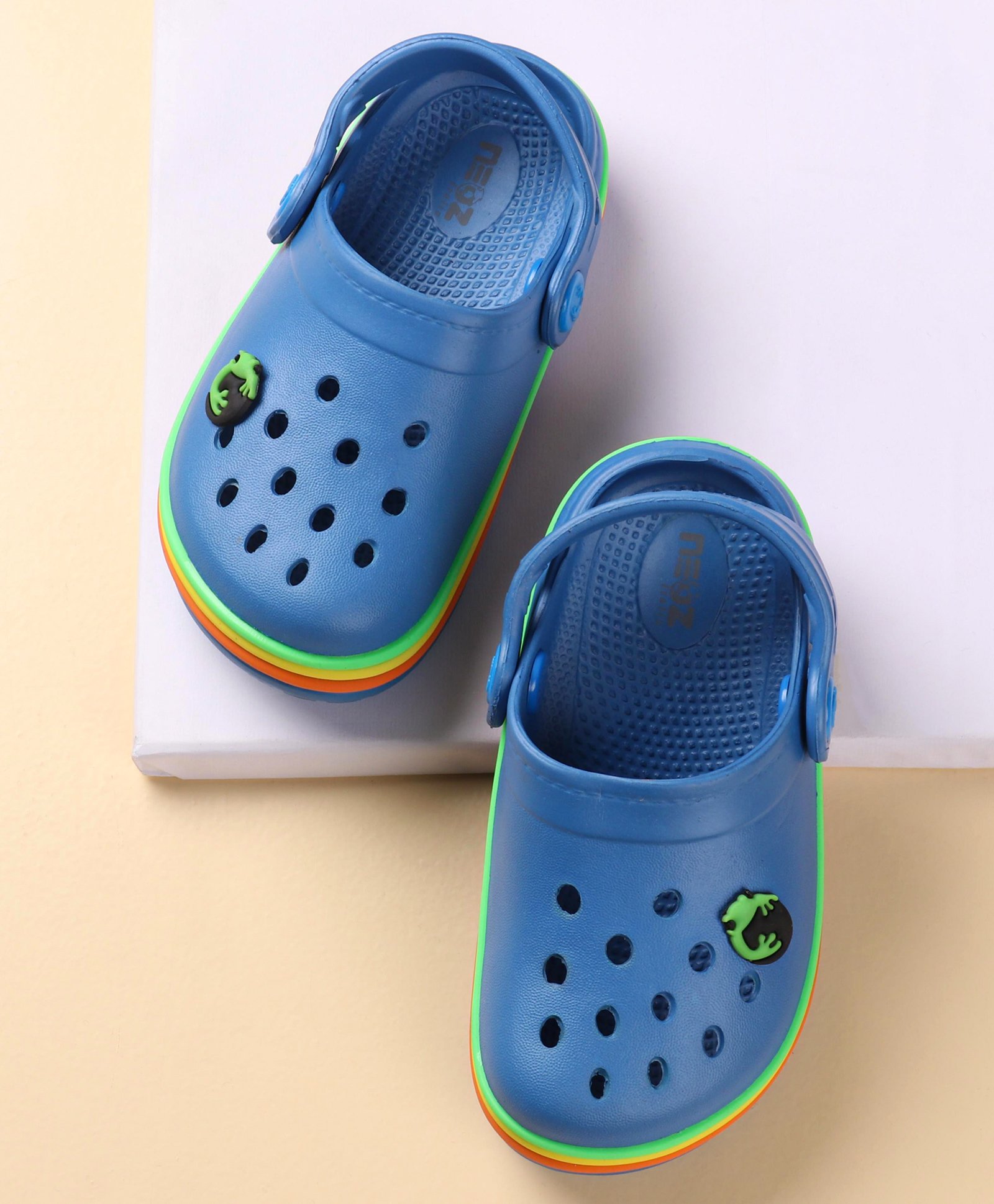 Neoz Casual Clogs - Blue (Back Strap Buttons Colour May Vary)-image-10