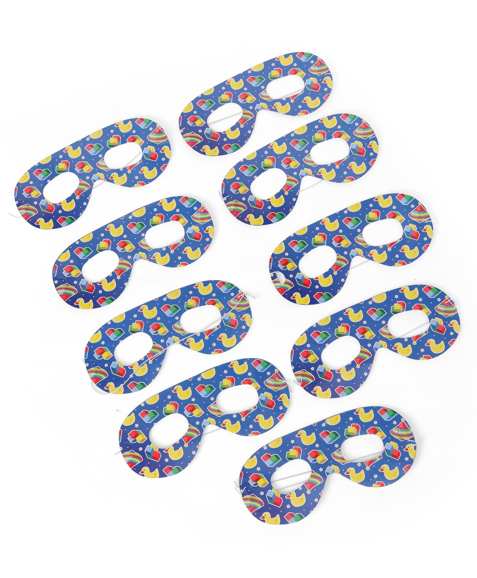 Karmallys Printed Eye Masks Pack Of 10 - Multicolor-picture-10