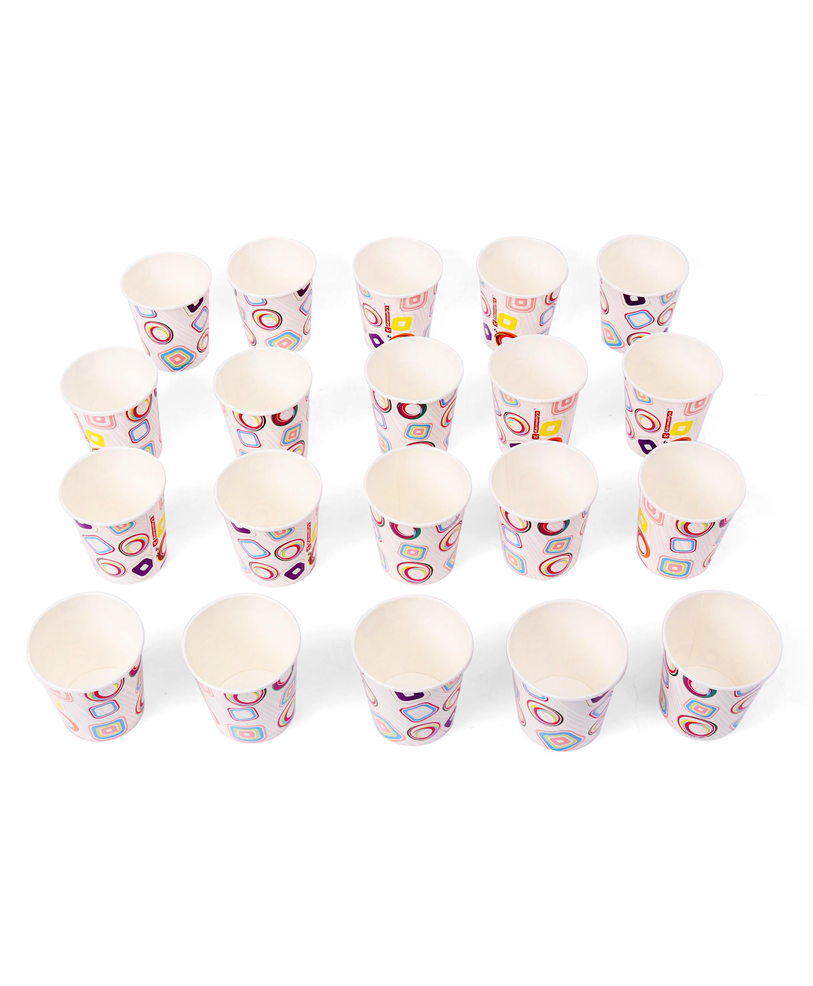 Karmallys Printed Paper Cups Multicolor - Pack of 20-image-30